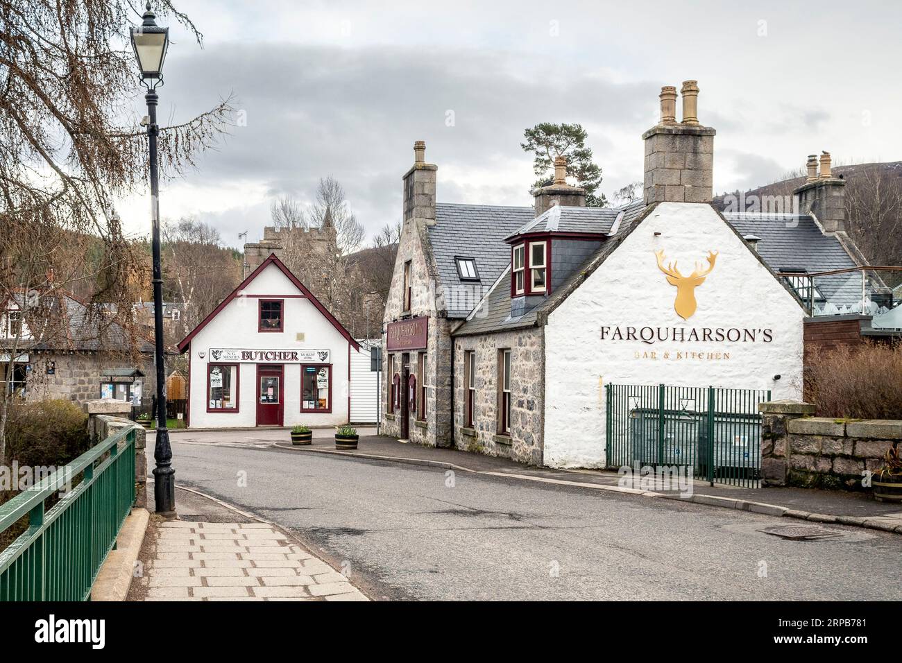 Braemar, Aberdeenshire, Scotland, UK - April 15 2023: View of charming ...