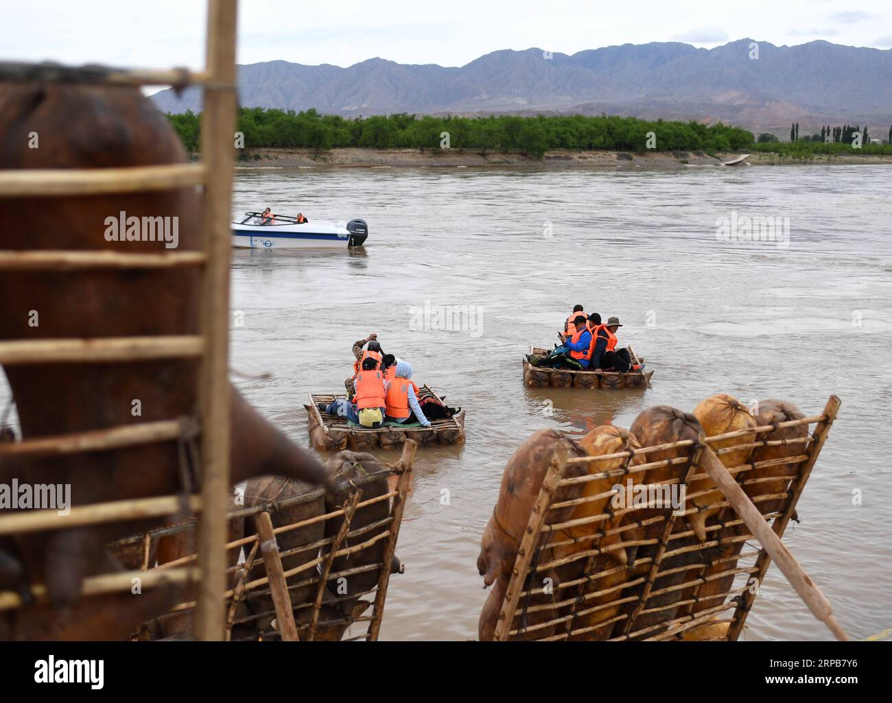 Sheepskin raft hi-res stock photography and images - Alamy