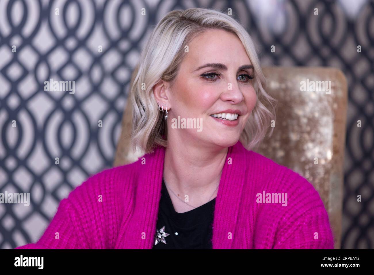 London UK, 27th Jan 2022 The famous singer Claire Richards is an