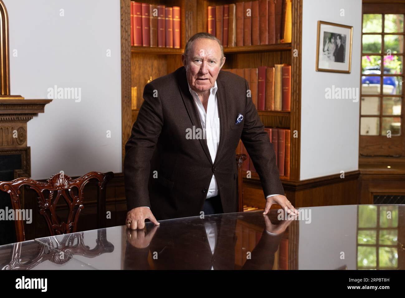 Andrew Neil, Scottish journalist and broadcaster who is chairman of The Spectator, photographed in the magazines offices, London, England, June 2023 Stock Photo