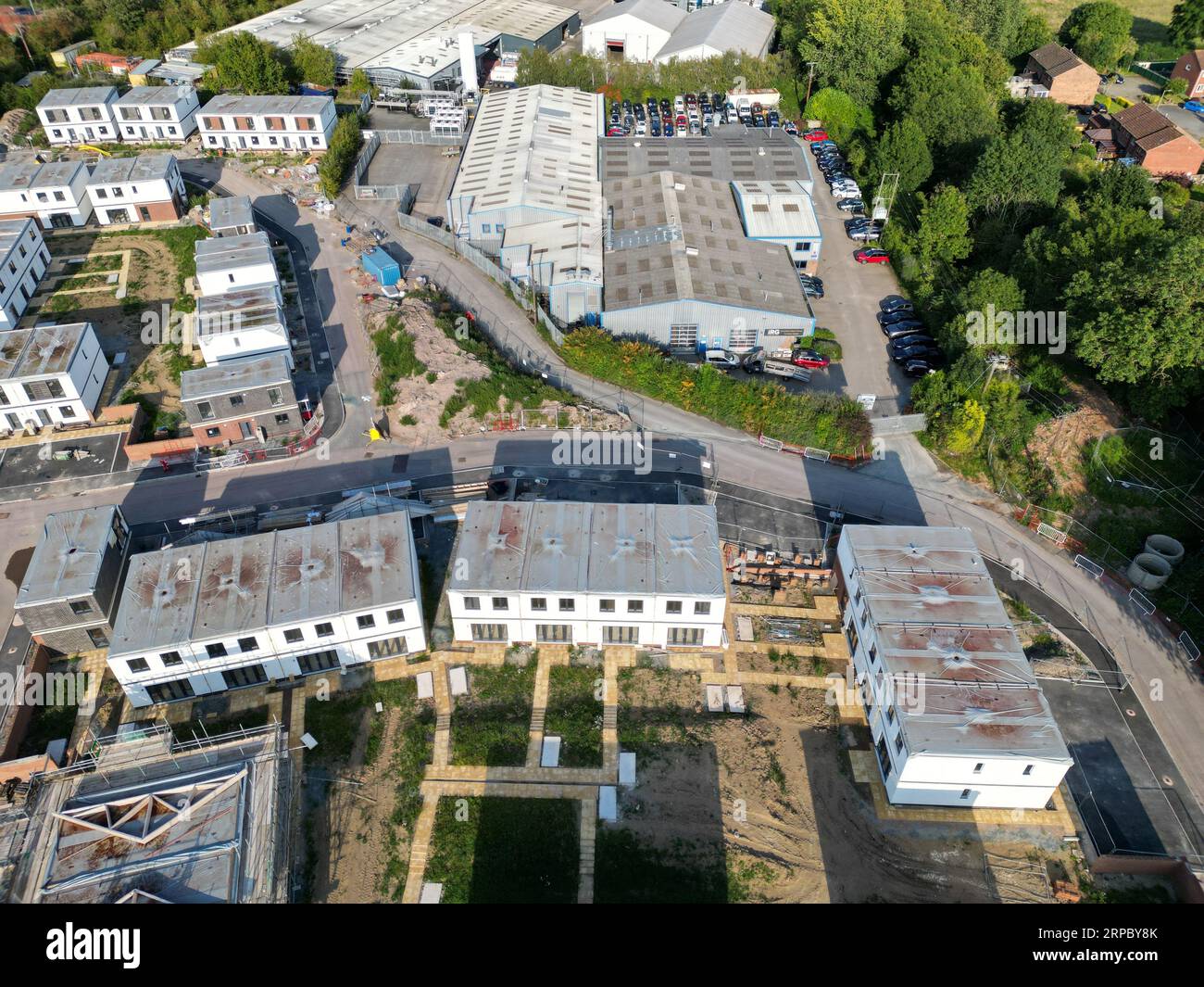 Hereford UK modular housing construction site of 120 affordable rent