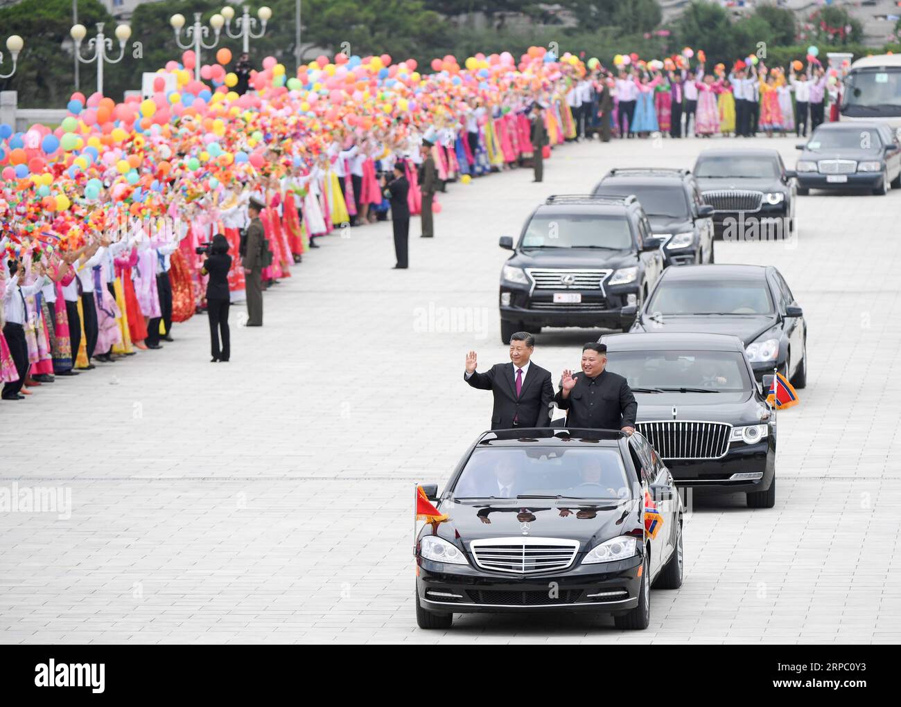 Pyongyang Vehicles (190620) -- PYONGYANG, June 20, 2019 (Xinhua) -- General Secretary of ...