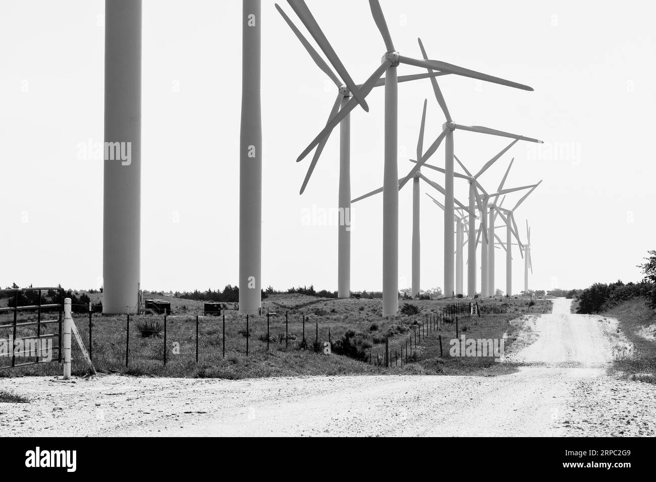 Usa wind turbine Black and White Stock Photos & Images Alamy
