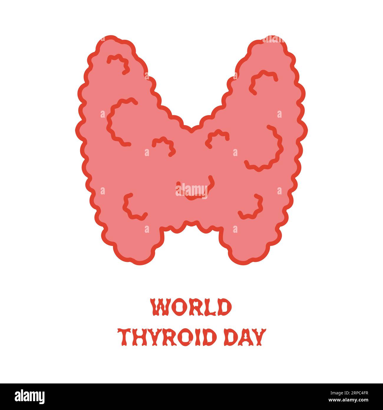 World thyroid day awareness poster of thyroid gland Stock Vector Image