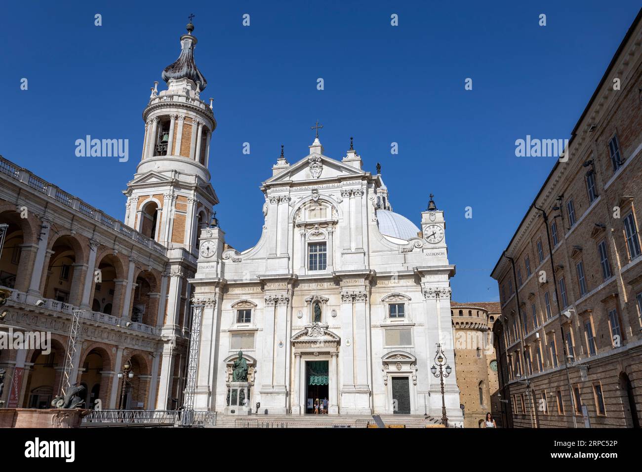 LORETO, ITALY, JULY 5, 2022 - View of the Shrine of the Holy House of Loreto, Italy Stock Photo