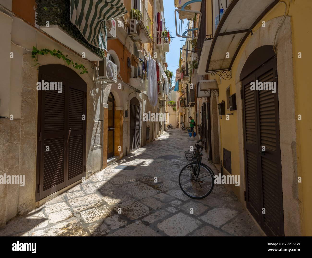 BARI, ITALY, JULY 9, 2023 - View of the historic center of Bari or Bari Vecchia, Puglia, Italy Stock Photo