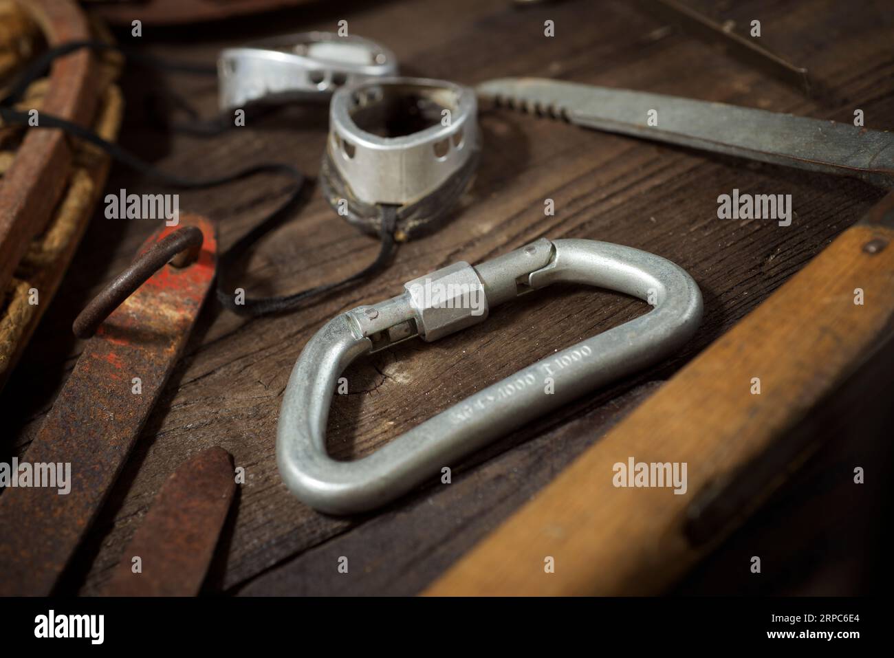 Vintage mountaineering equipment hires stock photography and images