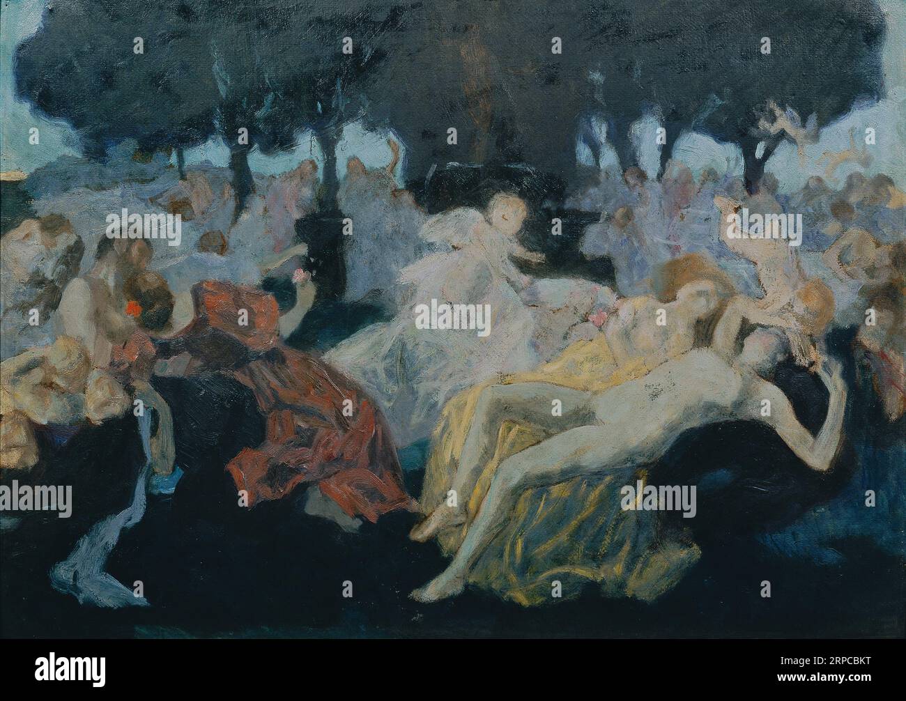 Am Brunnen der Liebe circa 1908 by Hans Tichy Stock Photo Alamy