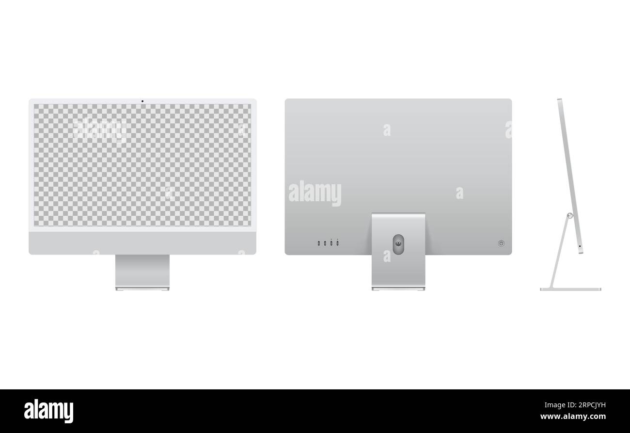 LED display computer for mockup presentation Stock Vector Image & Art ...