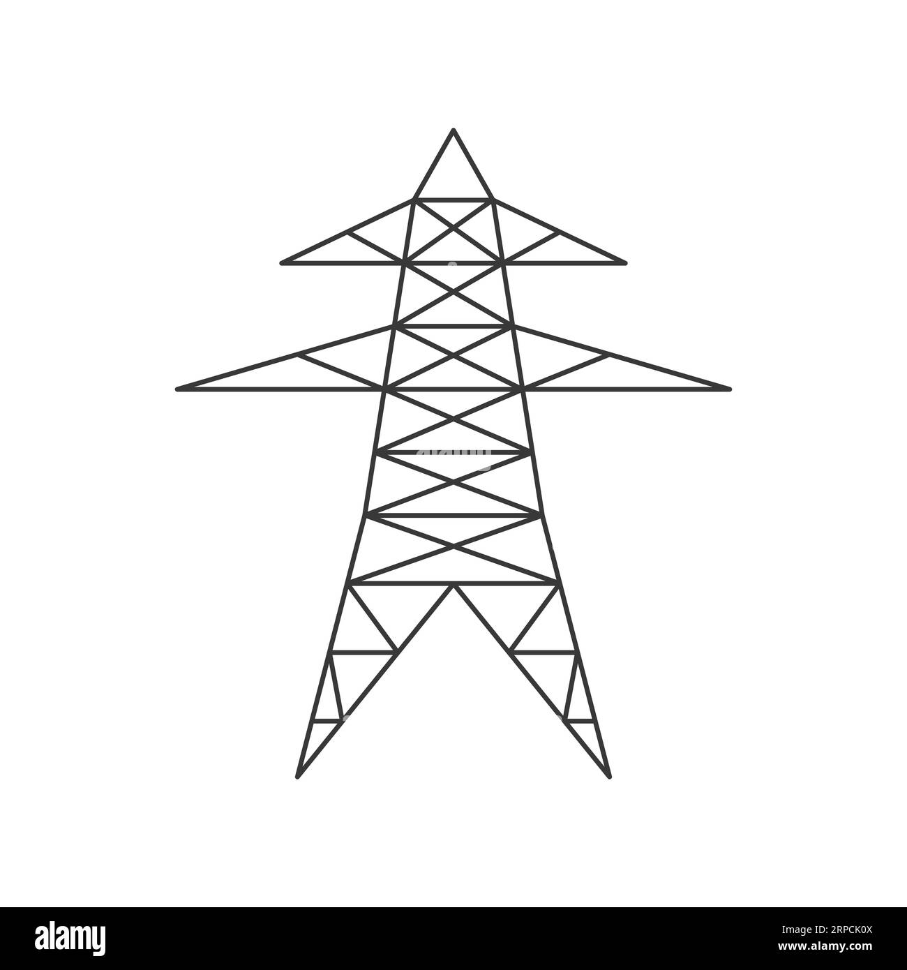Electricity power supply tower icon Stock Vector