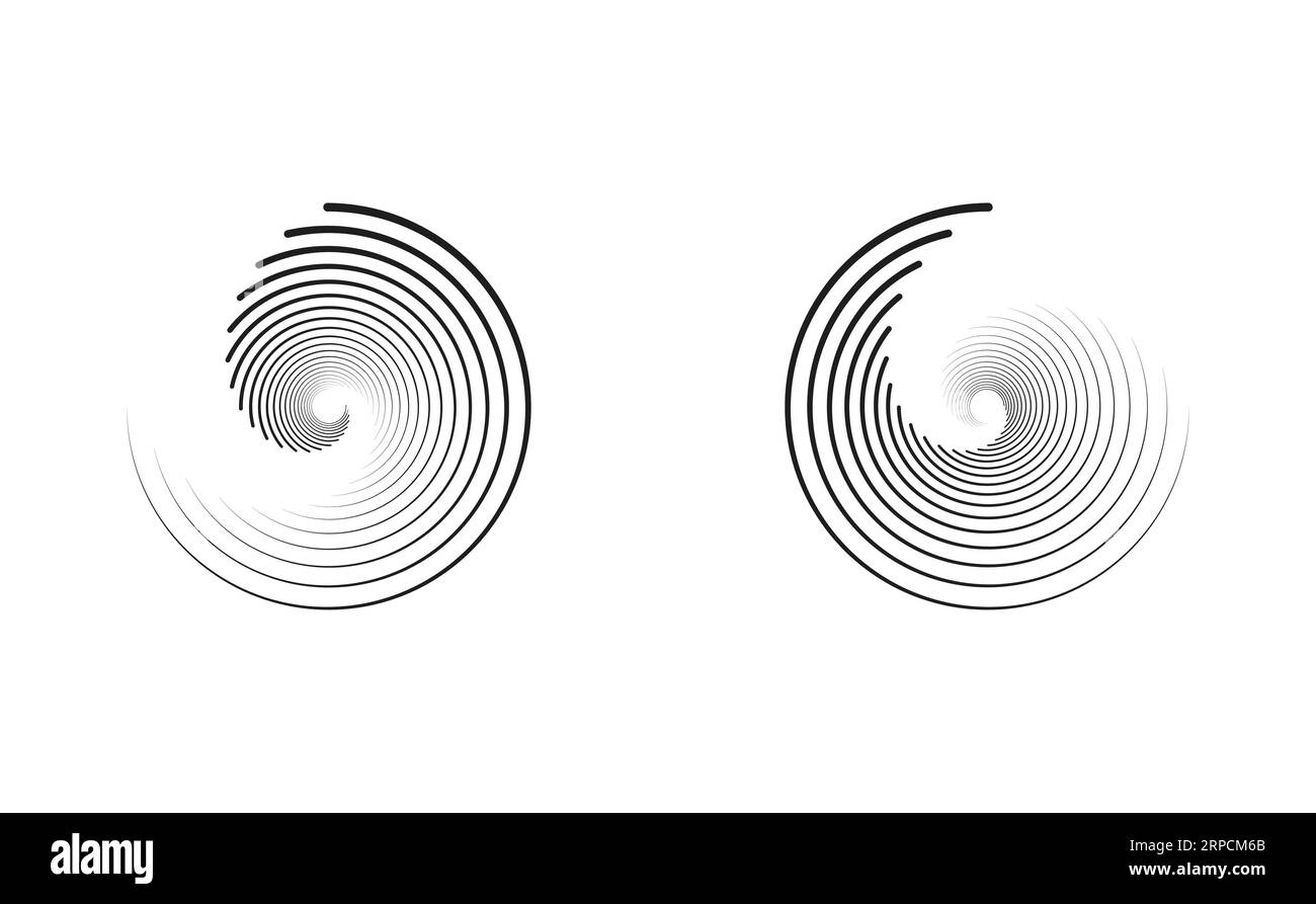 Circle spiral twirl swirl golden ratio icon Stock Vector Image & Art ...