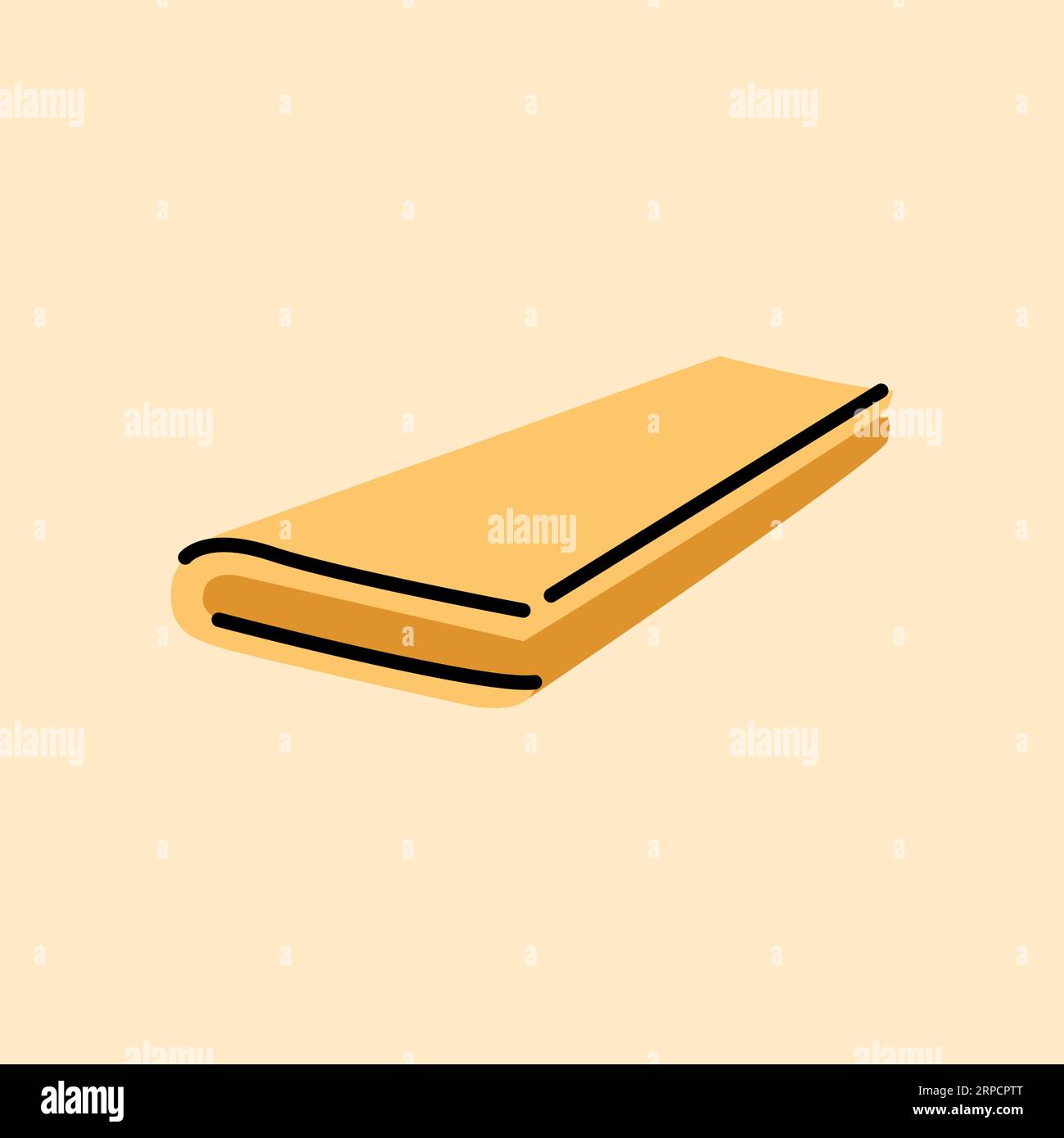 Puff pastry black line icon. Pictogram for web page, mobile app, promo. Stock Vector