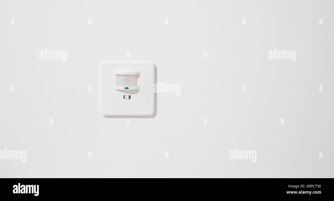Modern motion sensor for turning on and off the light on the ceiling