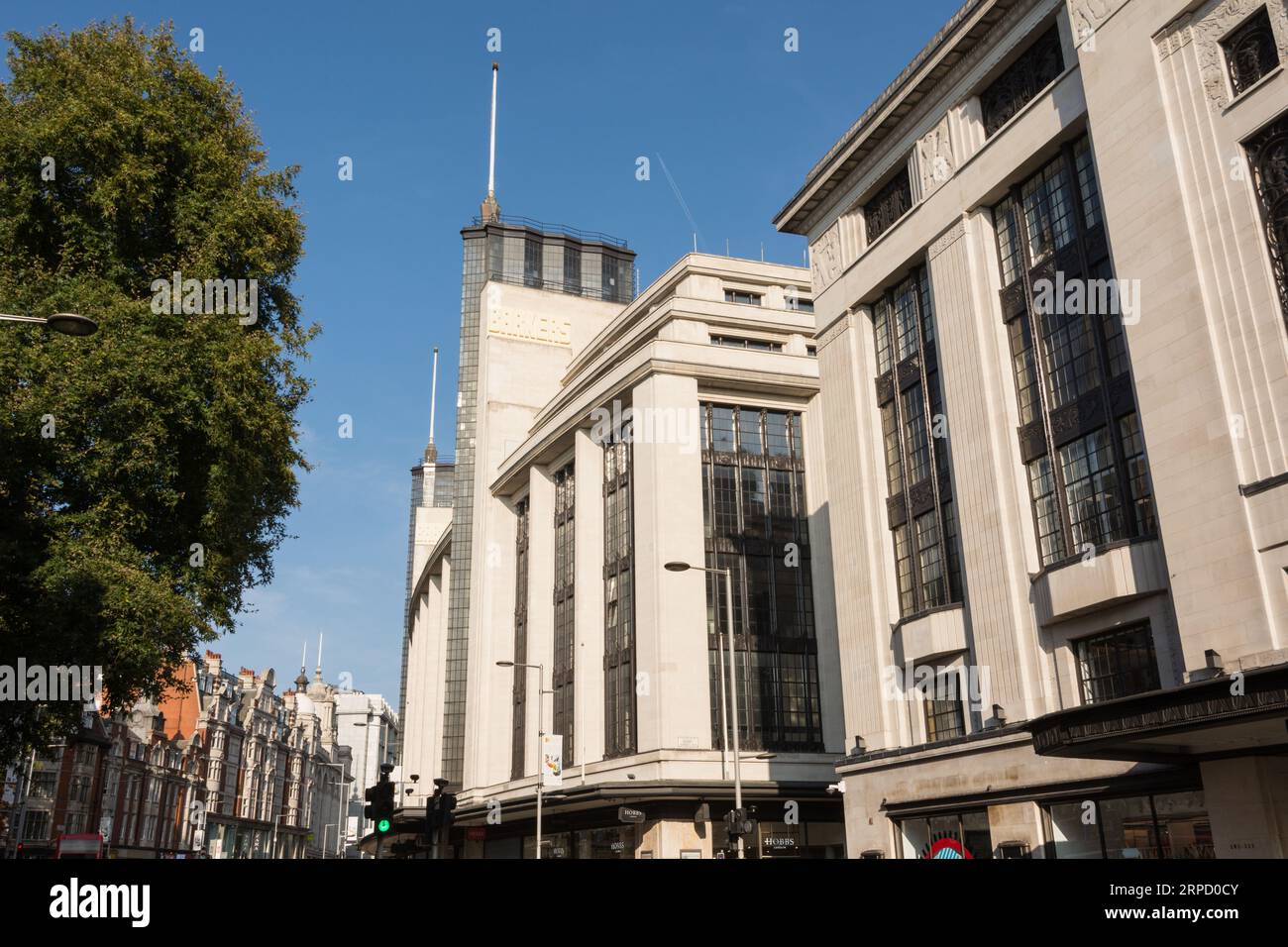 The exterior of the former Barkers Department Store, Kensington High Street, Kensington, London, W8, England, U.K. Stock Photo