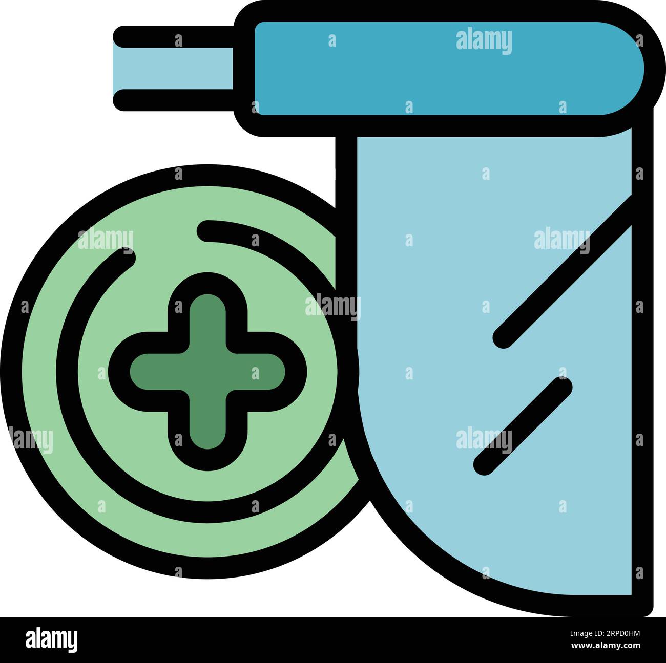 Emergency room enter icon outline vector. Clinic office. Nurse care color flat Stock Vector