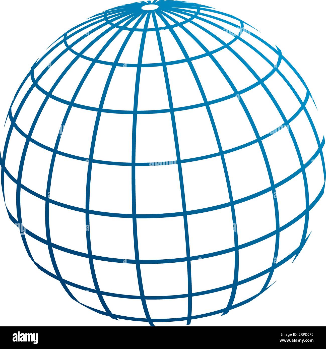 Globe meridians Royalty Free Vector Image Stock Vector