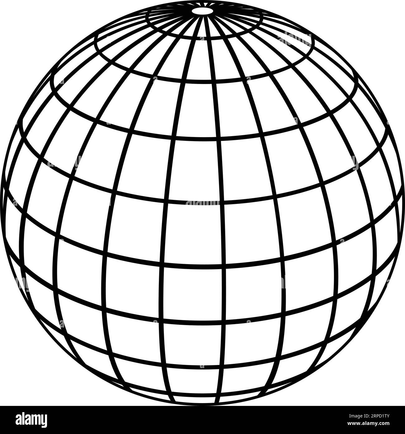 Globe meridians Royalty Free Vector Image Stock Vector