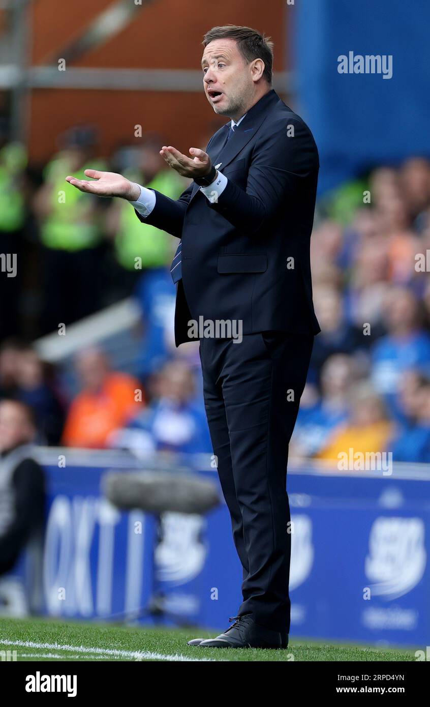 Rangers manager Michael Beale during the cinch Premiership match at the ...