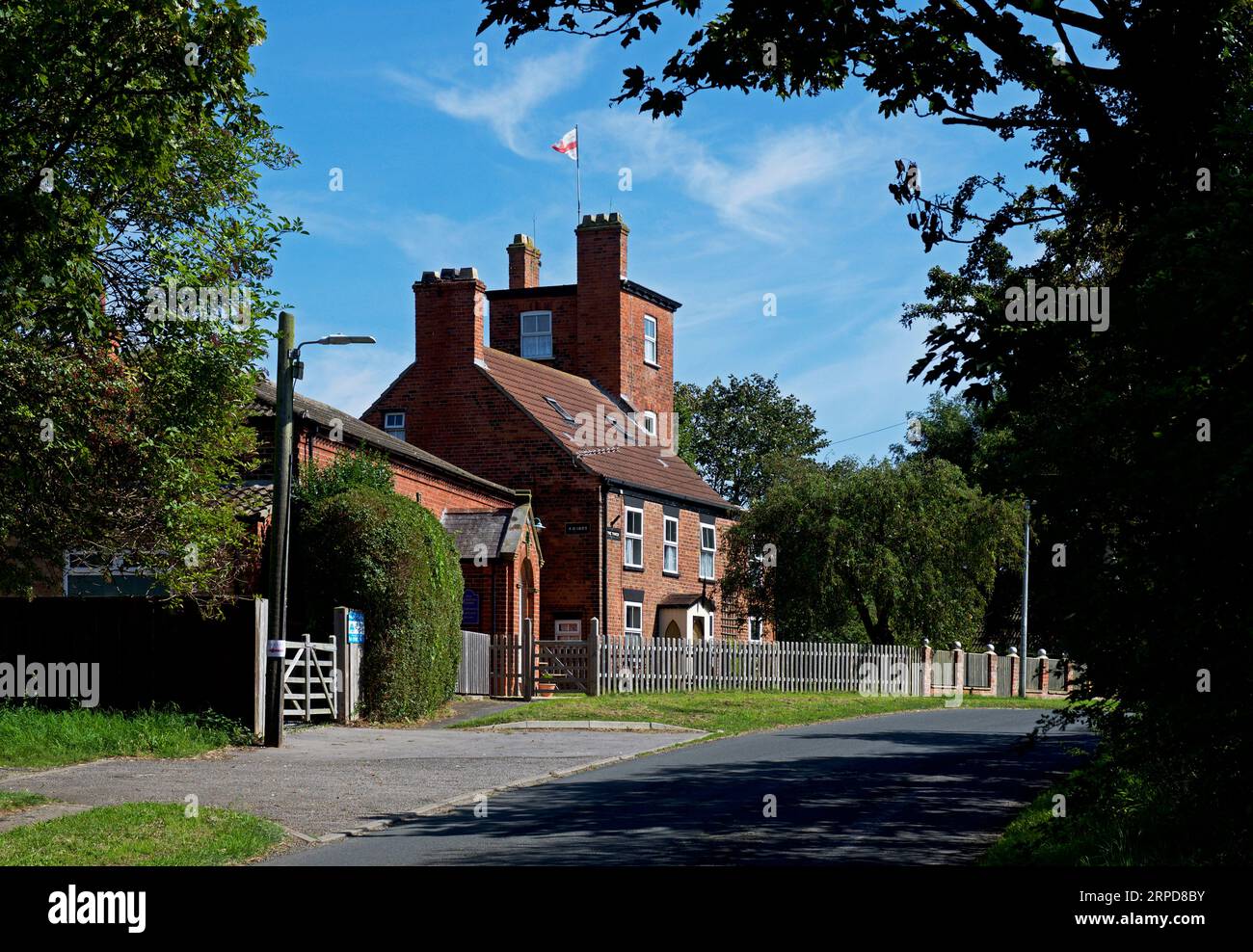 Tower House in the village of Easington, East Yorkshire, England UK Stock Photo