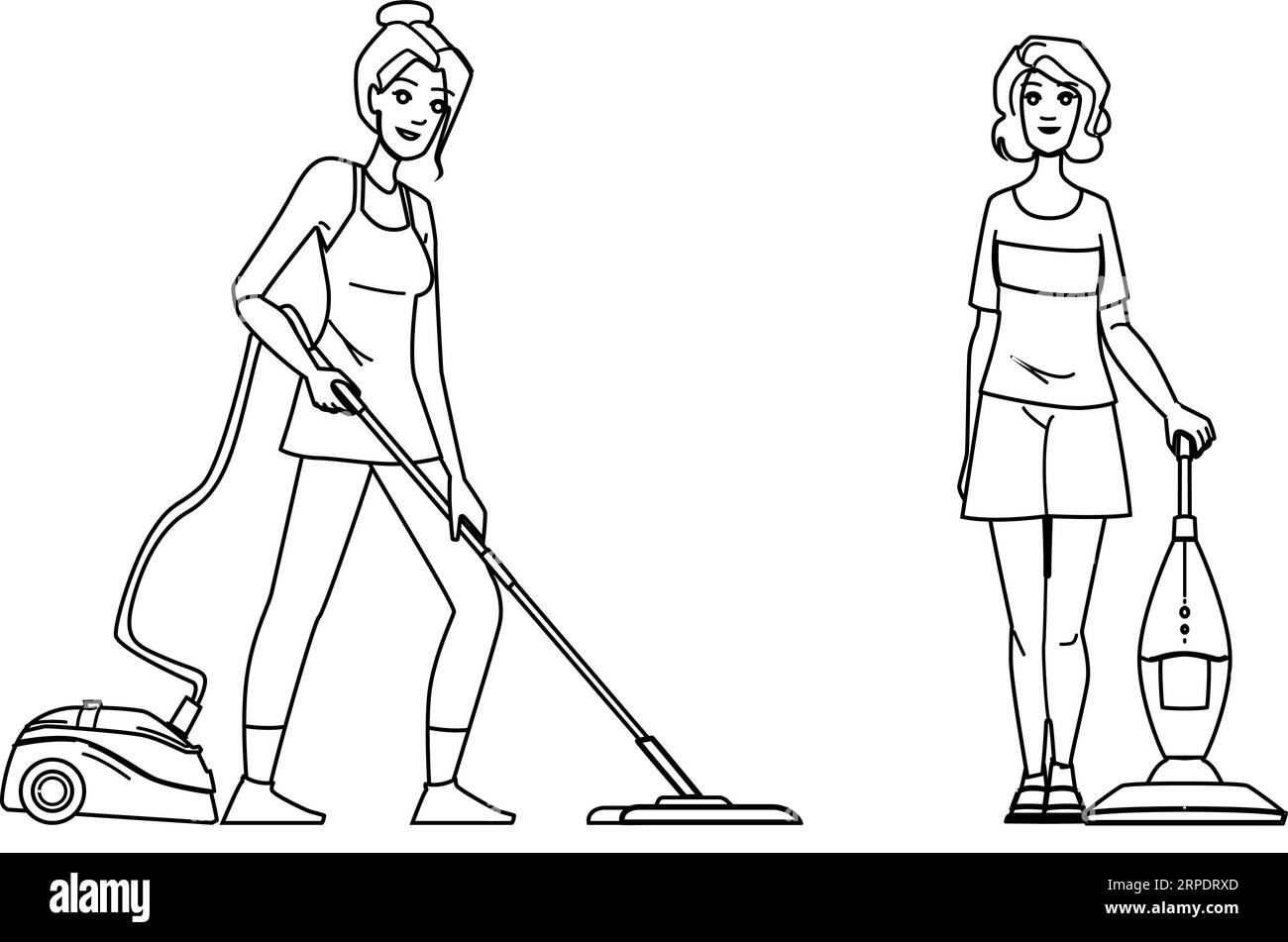 vacuum vacuuming carpet vector Stock Vector Image & Art Alamy