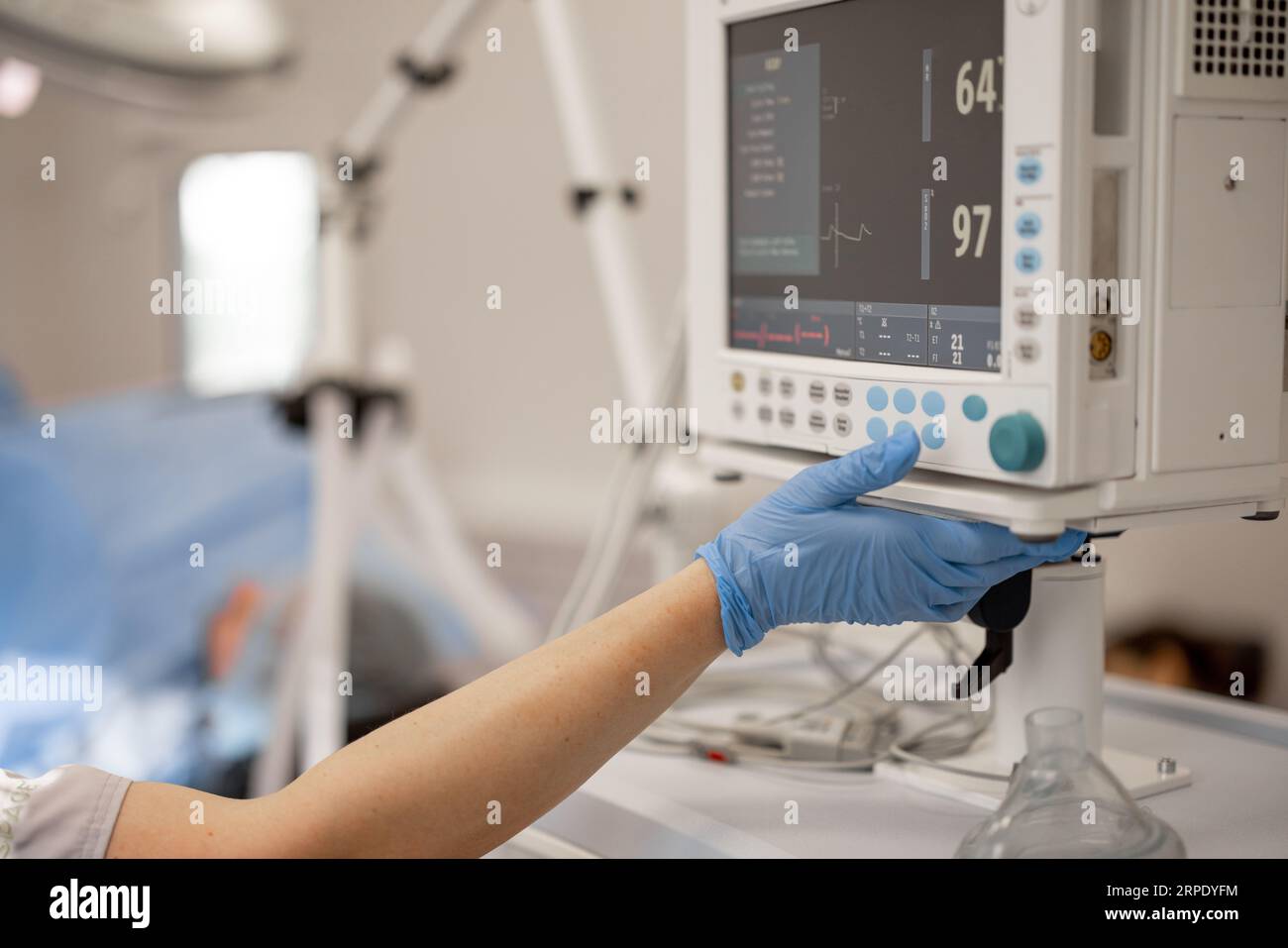 Surgery treatment in progress Stock Photo Alamy