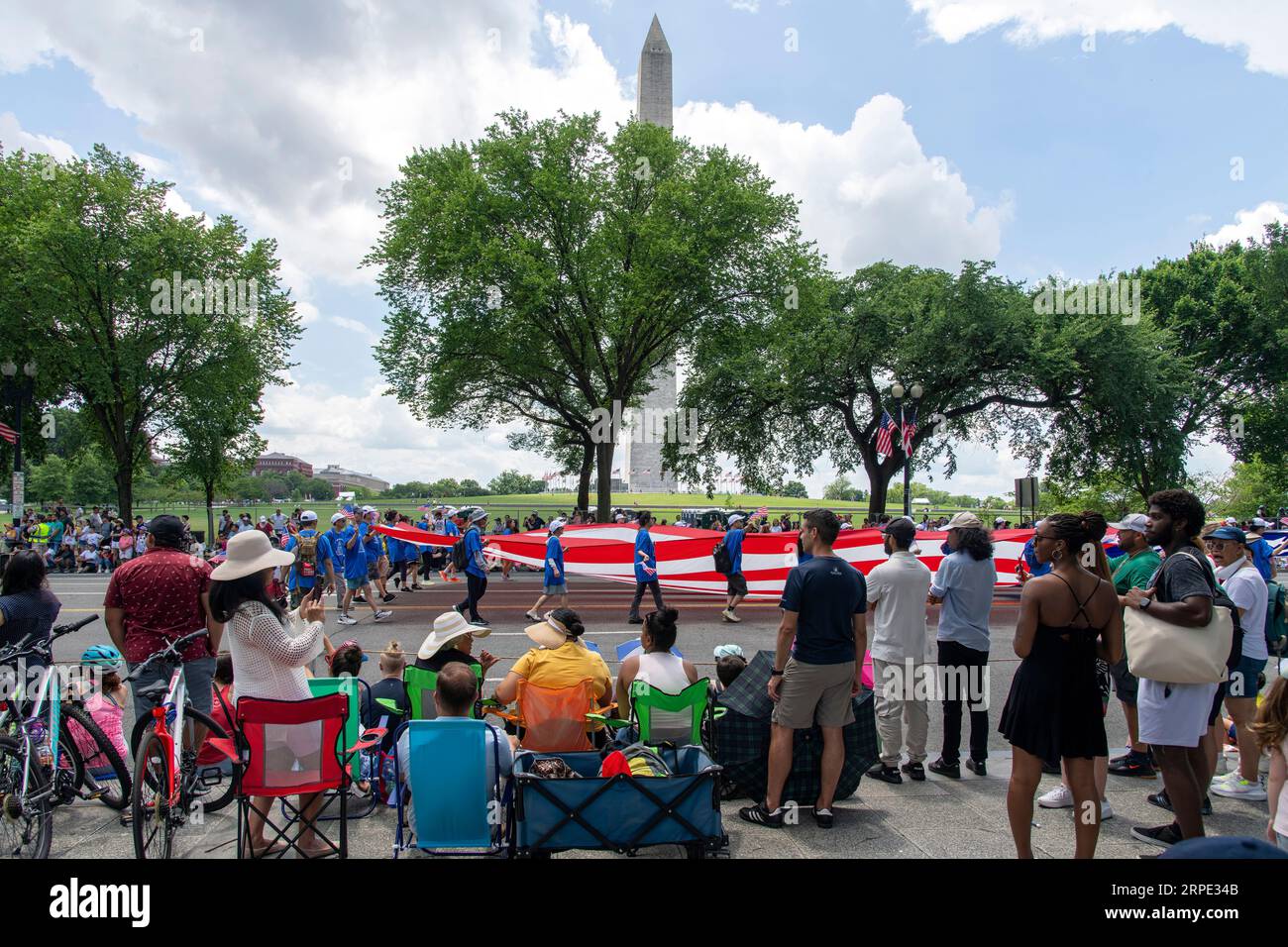 Washington DC, USAJuly 4, 2023; Spectators watching the 4th of July