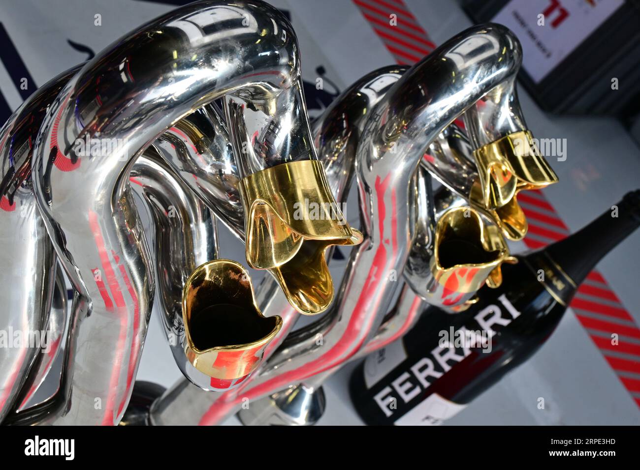 Exhaust pipes or Triffids?- Fans go bonkers as Italian GP unveils its 2023  F1 race winners trophy – FirstSportz