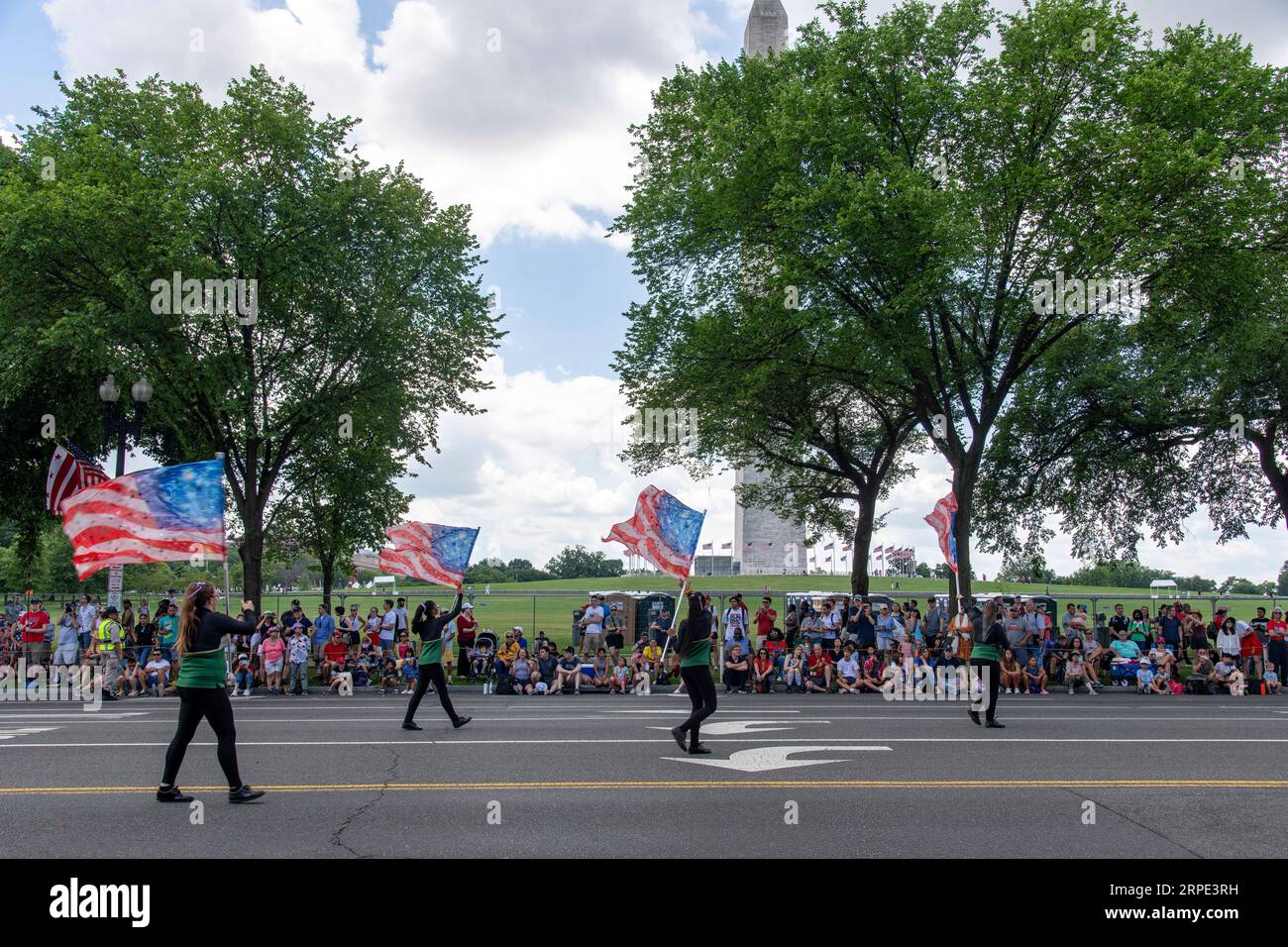 Washington DC, USAJuly 4, 2023; Spectators watching the 4th of July