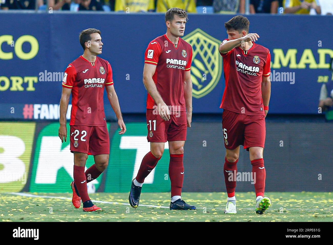 Goal Celebration Alex Baena of Villarreal CF, Alexander Sorloth of  Villarreal CF in action during the La Liga EA Sport Regular Season Round 3  on augus Stock Photo - Alamy