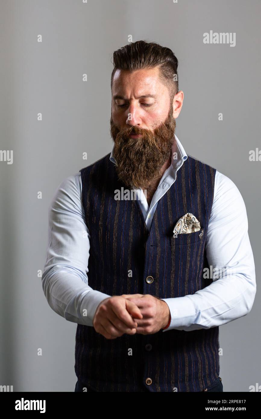Male masculine portrait blank hi-res stock photography and images - Alamy