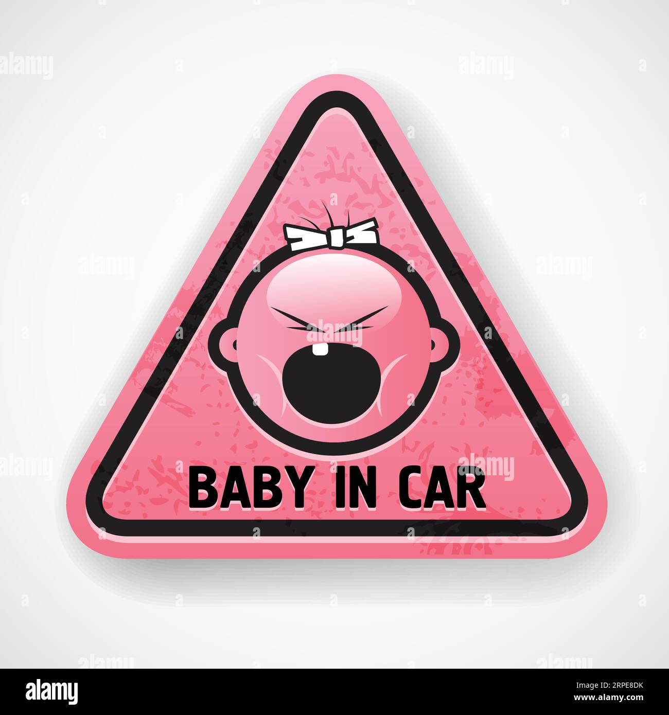 Baby in car Royalty Free Vector Image Stock Vector Image & Art Alamy
