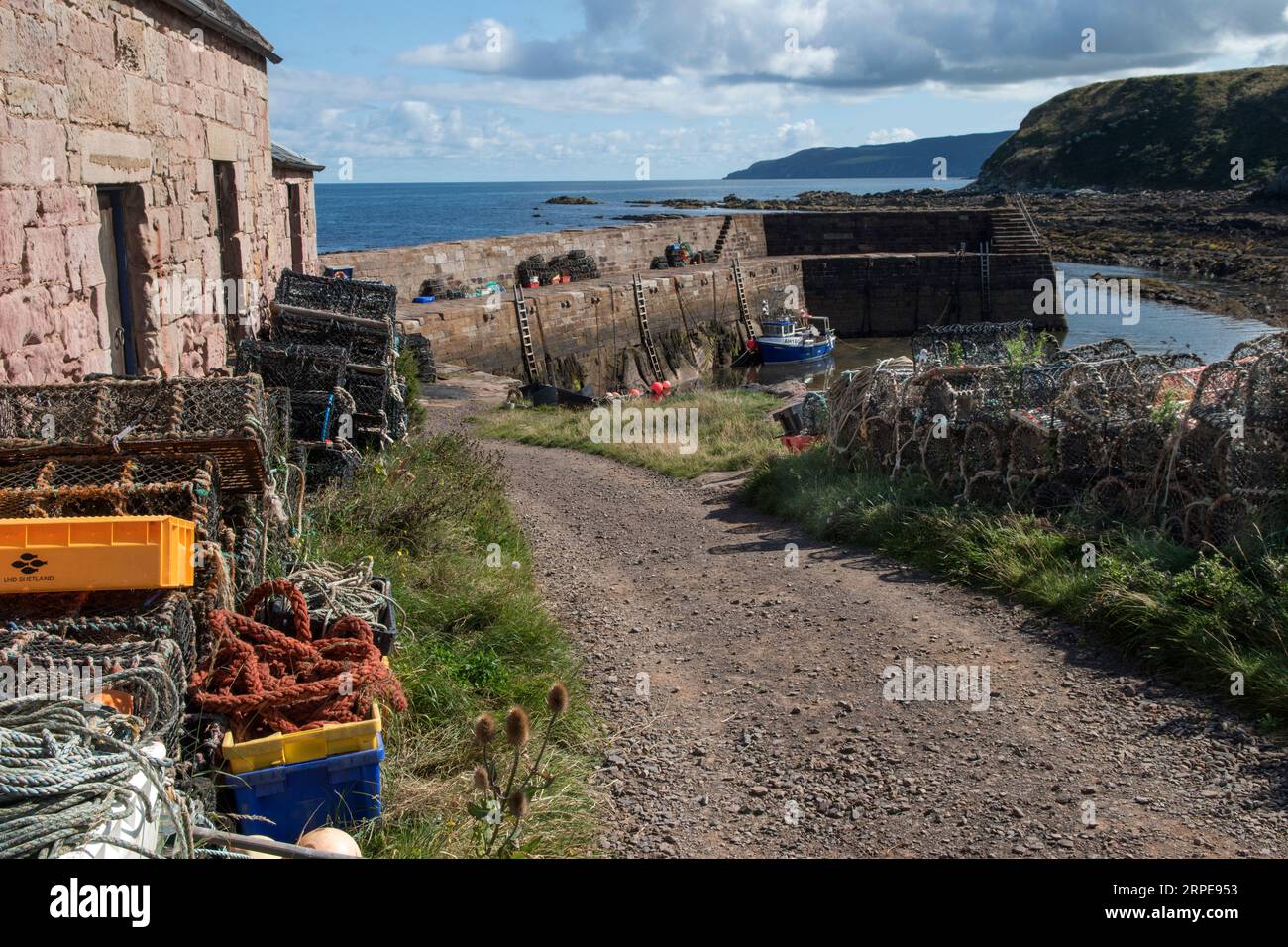 Cove Harbour, Cove, Cockburnspath, Scottish Borders, Scotland 2023