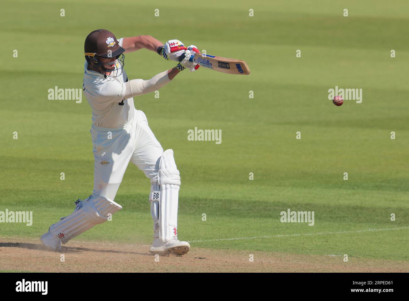 London, UK. 4th Sep, 2023. Surrey's Dan Worrall batting as Surrey take on Warwickshire in the County Championship at the Kia Oval, day two. Credit: David Rowe/Alamy Live News Stock Photo