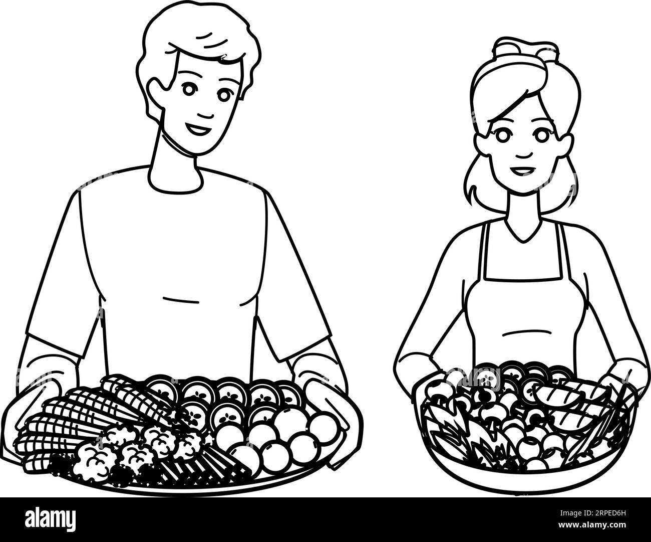 meal-plant-based-diet-vector-stock-vector-image-art-alamy