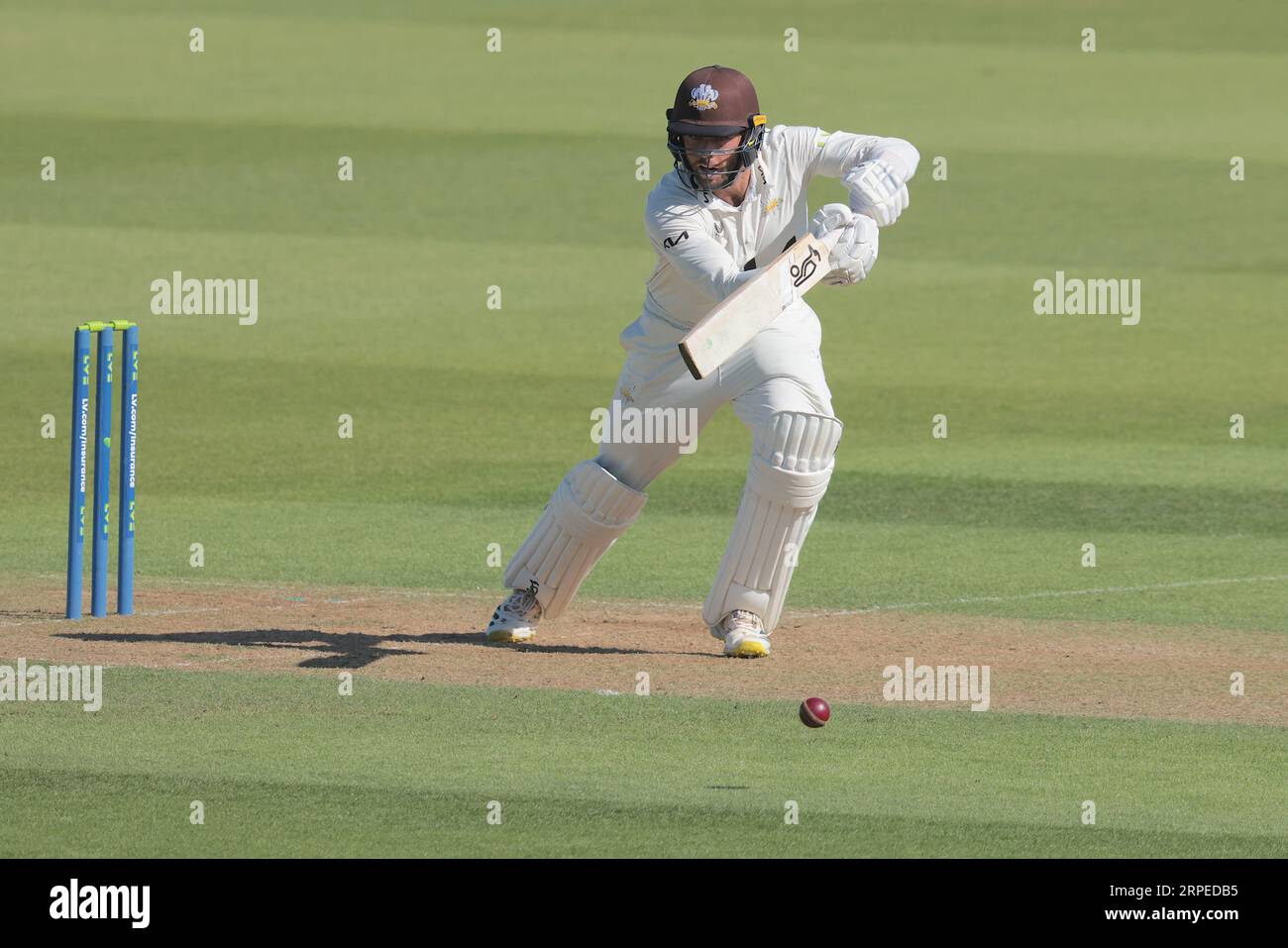 London, UK. 4th Sep, 2023. Surrey's Ben Foakes batting as Surrey take on Warwickshire in the County Championship at the Kia Oval, day two. Credit: David Rowe/Alamy Live News Stock Photo