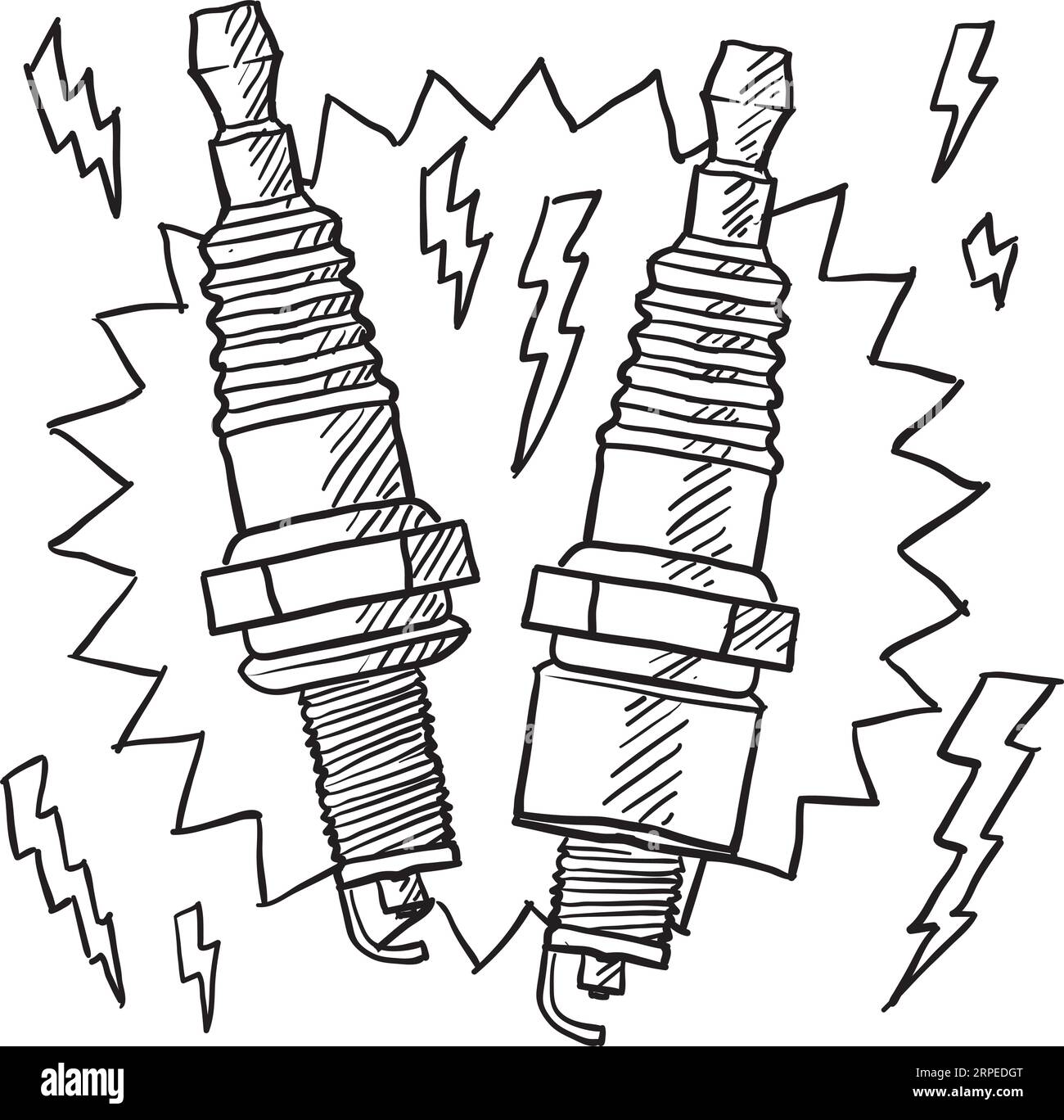 Spark plugs Stock Vector Images - Alamy