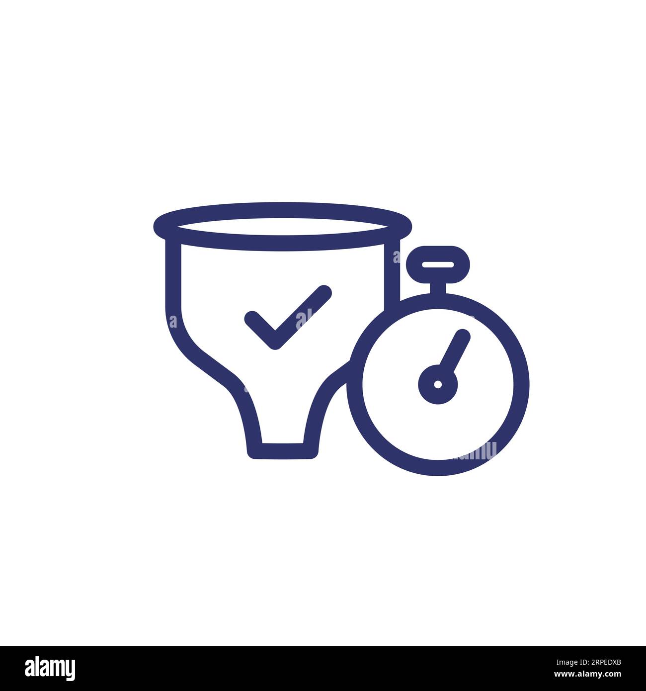 fast funnel line icon, vector Stock Vector Image & Art - Alamy