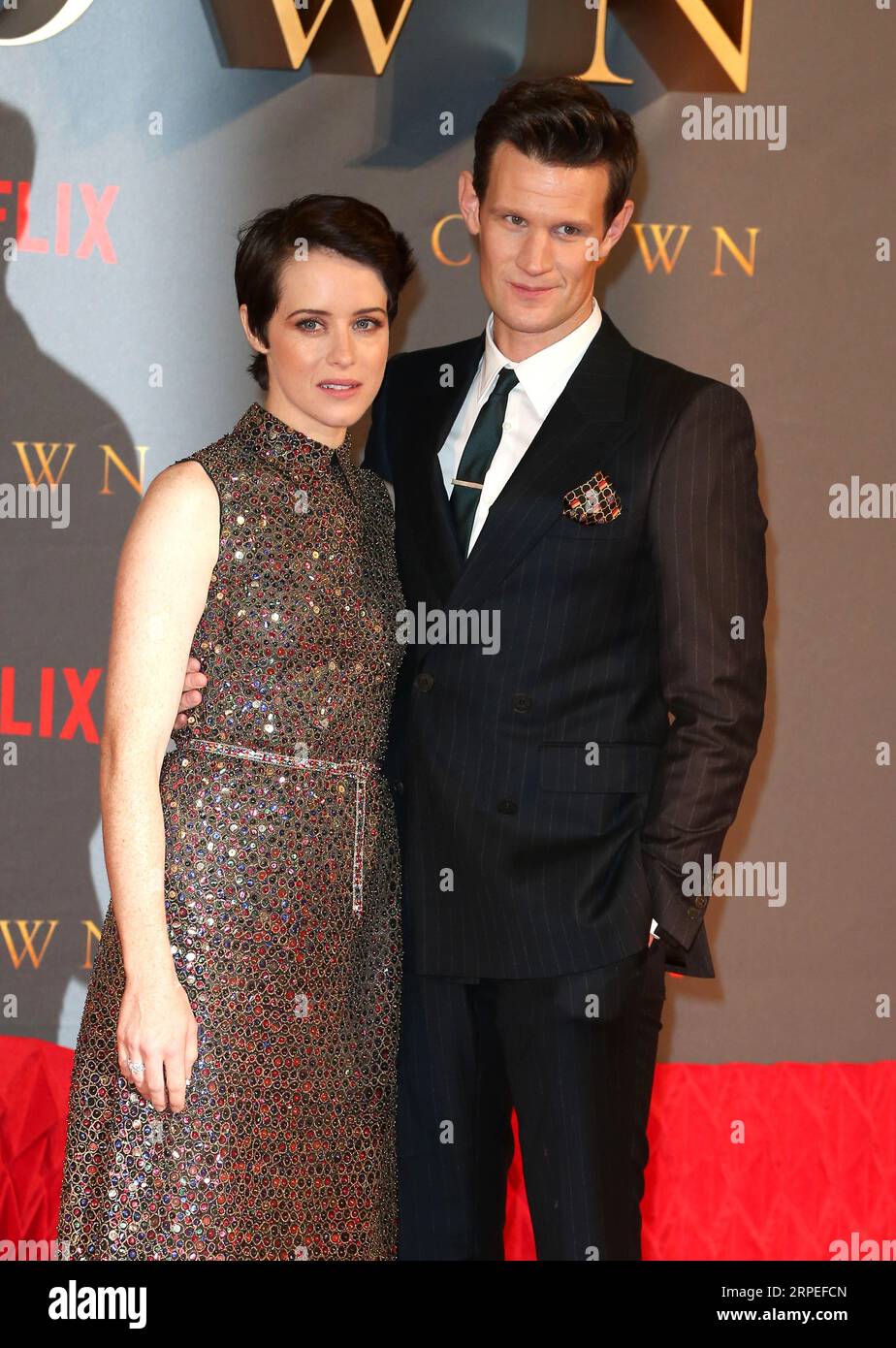 Claire Foy and Matt Smith attend the World Premiere of season 2 of