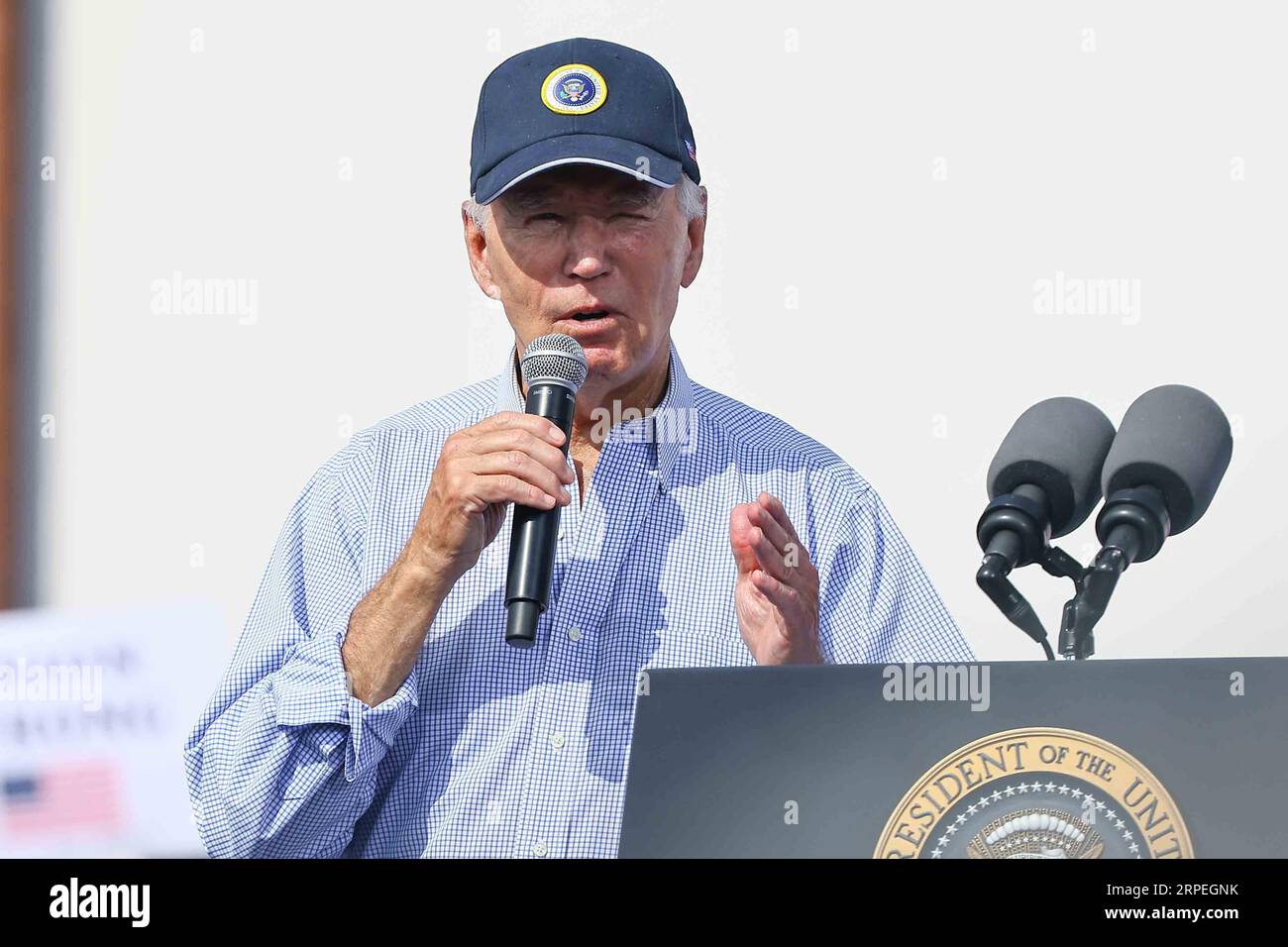 Philadelphia, United States. 04th Sep, 2023. United States President Joe Biden makes remarks at the Sheet Metal Workers Local 19 on Monday, September 4, 2023 in Philadelphia, Pennsylvania. Photo by Saquan Stimpson/UPI Credit: UPI/Alamy Live News Stock Photo