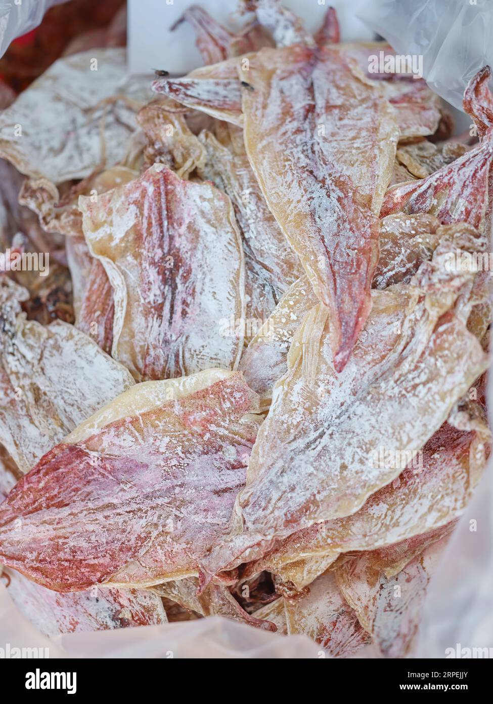 Dry Squid Shell Dry dried squid on market at Rayong, Thailand Stock Photo - Alamy