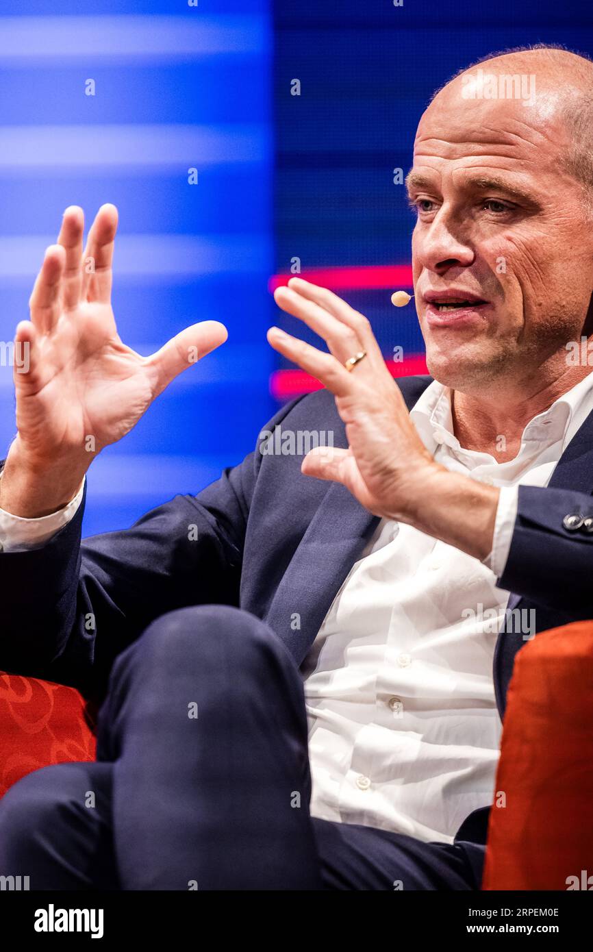 EINDHOEVEN - Diederik Samsom, former member of parliament (PvdA) speaks during the opening of the academic year at Eindhoven University of Technology. ANP ROB ENGELAAR netherlands out - belgium out Stock Photo