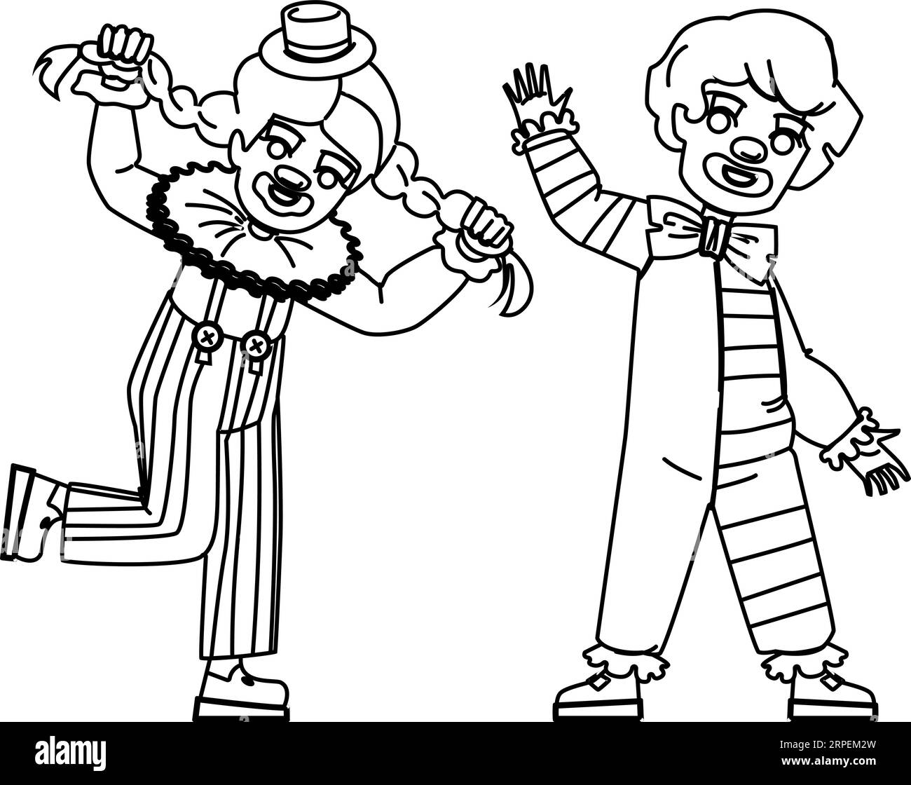 kid clown vector Stock Vector Image &amp; Art - Alamy