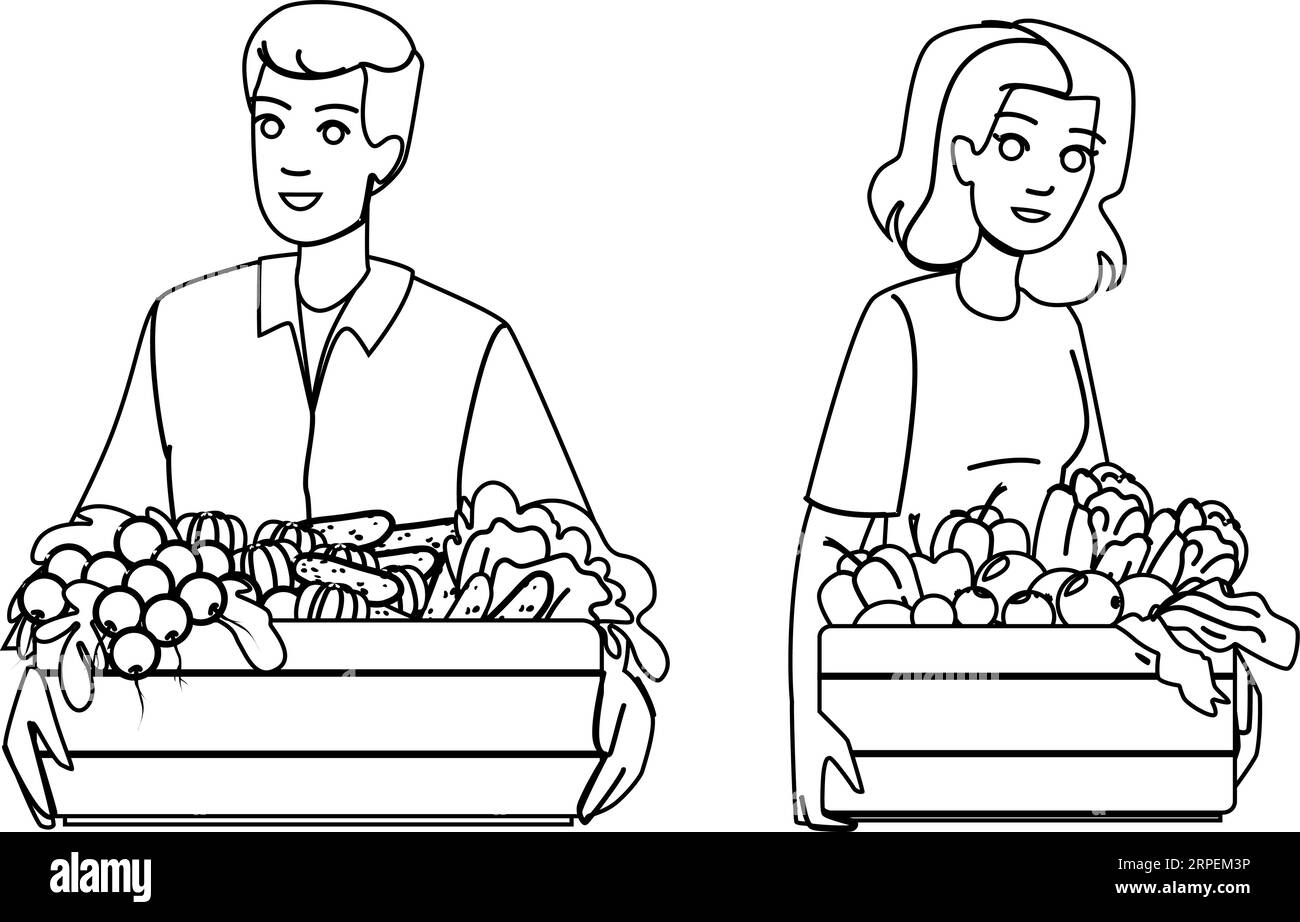 organic fresh produce vector Stock Vector Image & Art Alamy