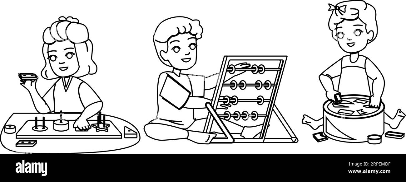 educational game kid vector Stock Vector Image & Art Alamy