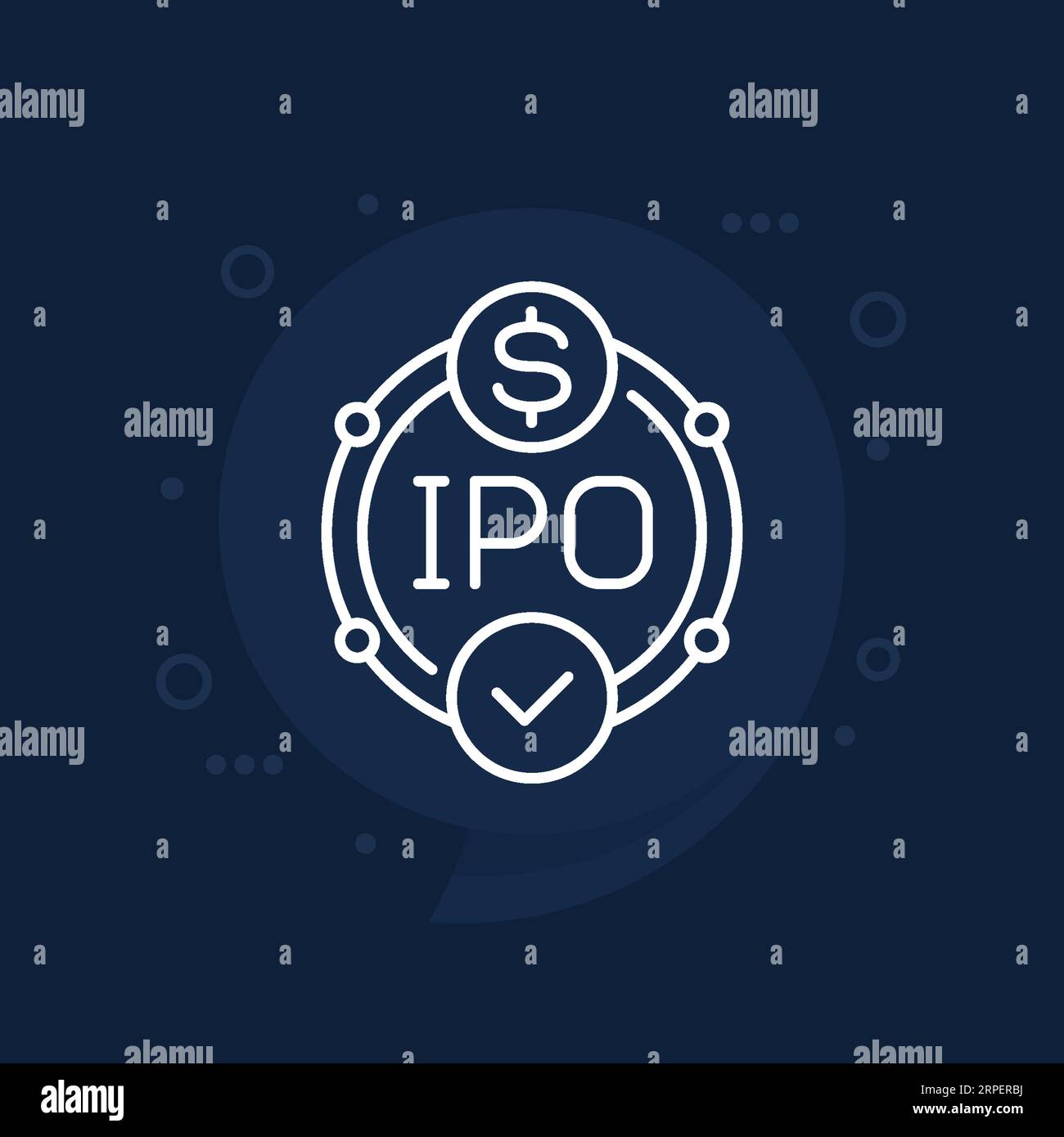 IPO icon, Initial public offering line vector Stock Vector Image & Art 
