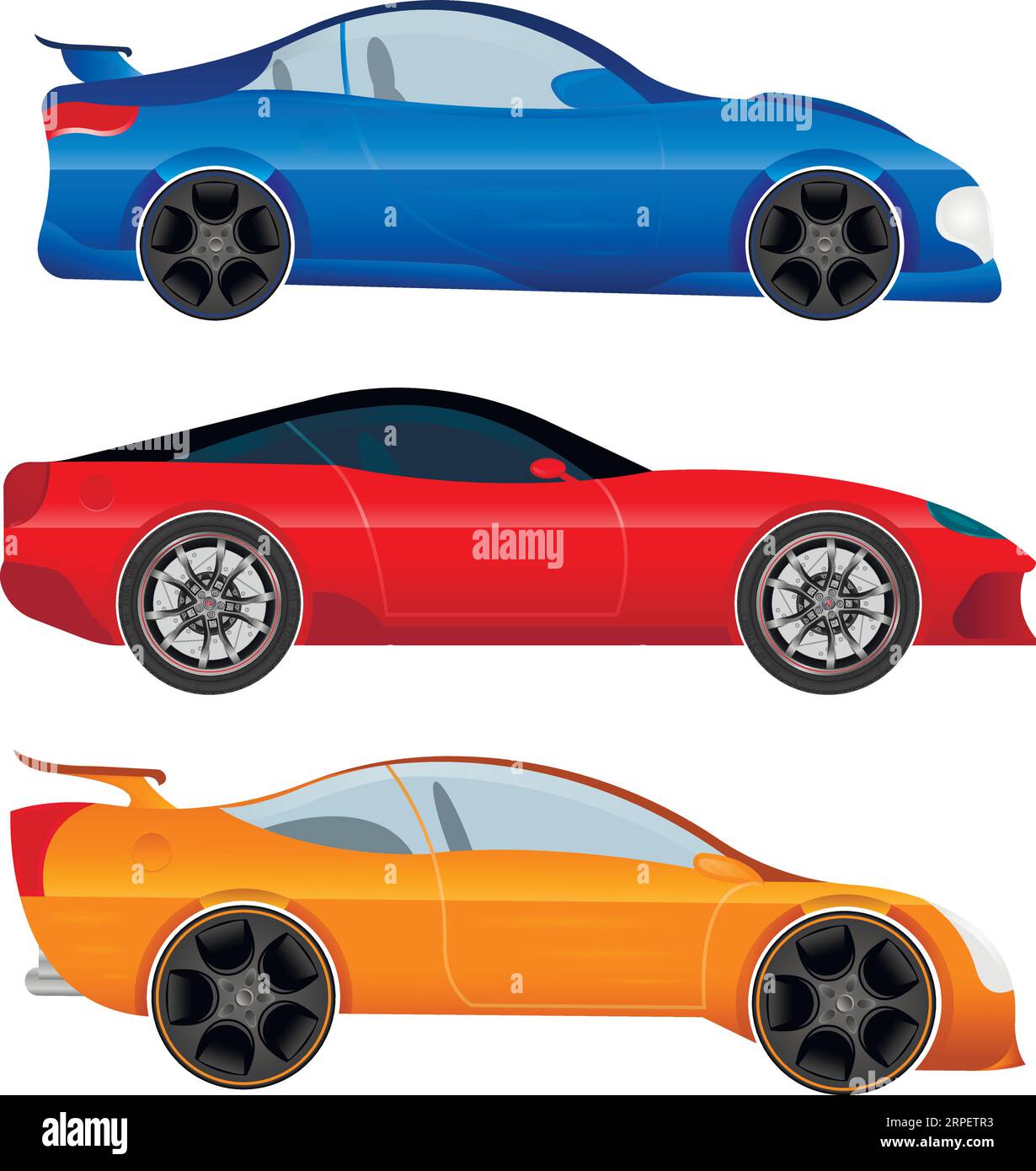 Design a sports car and muscle Royalty Free Vector Image Stock Vector