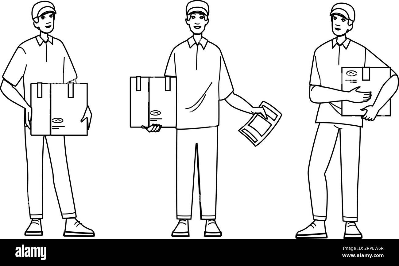 package courier box vector Stock Vector Image & Art - Alamy