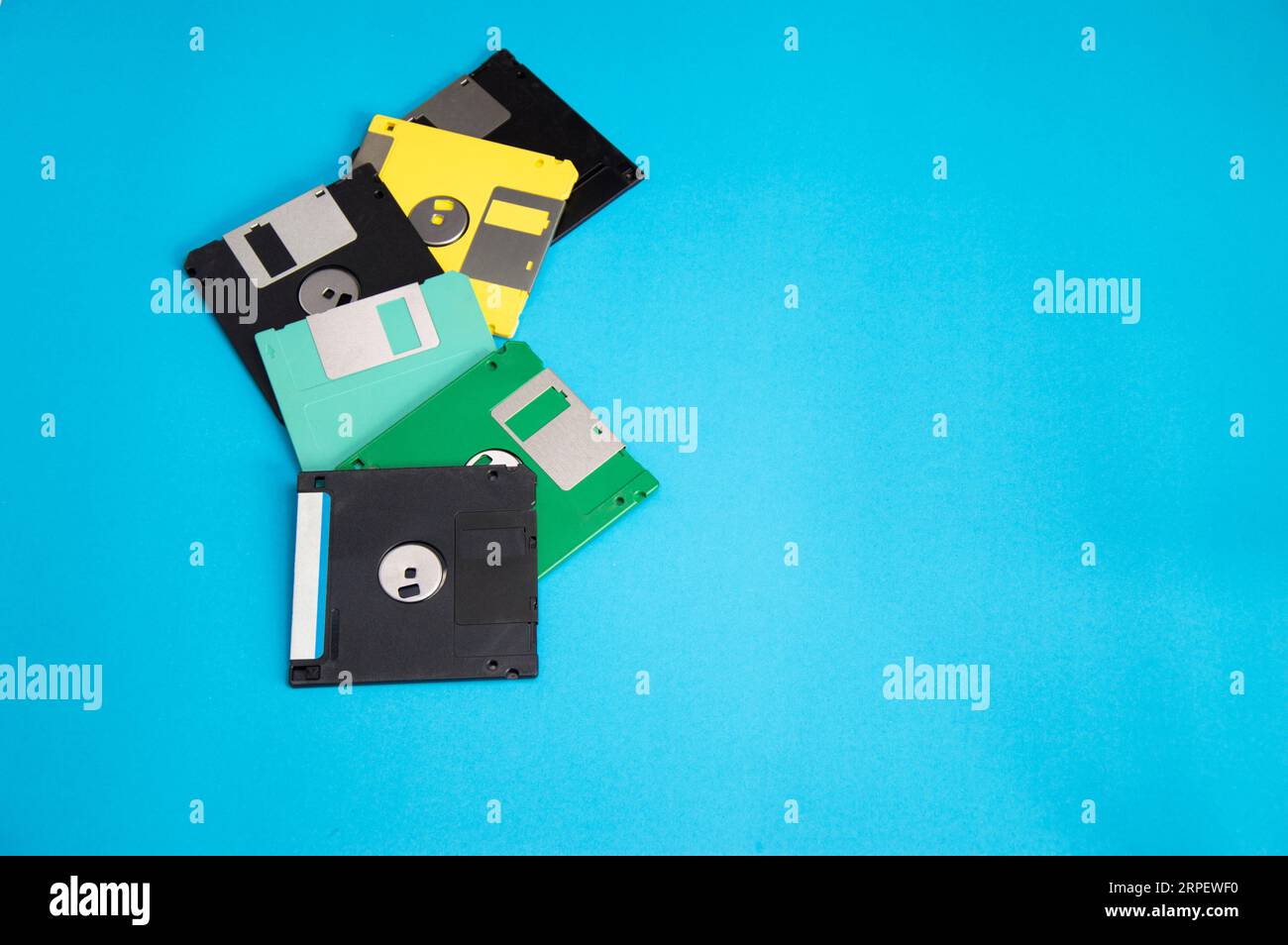 Floppy disks were popular around the world in the 90s. The early days
