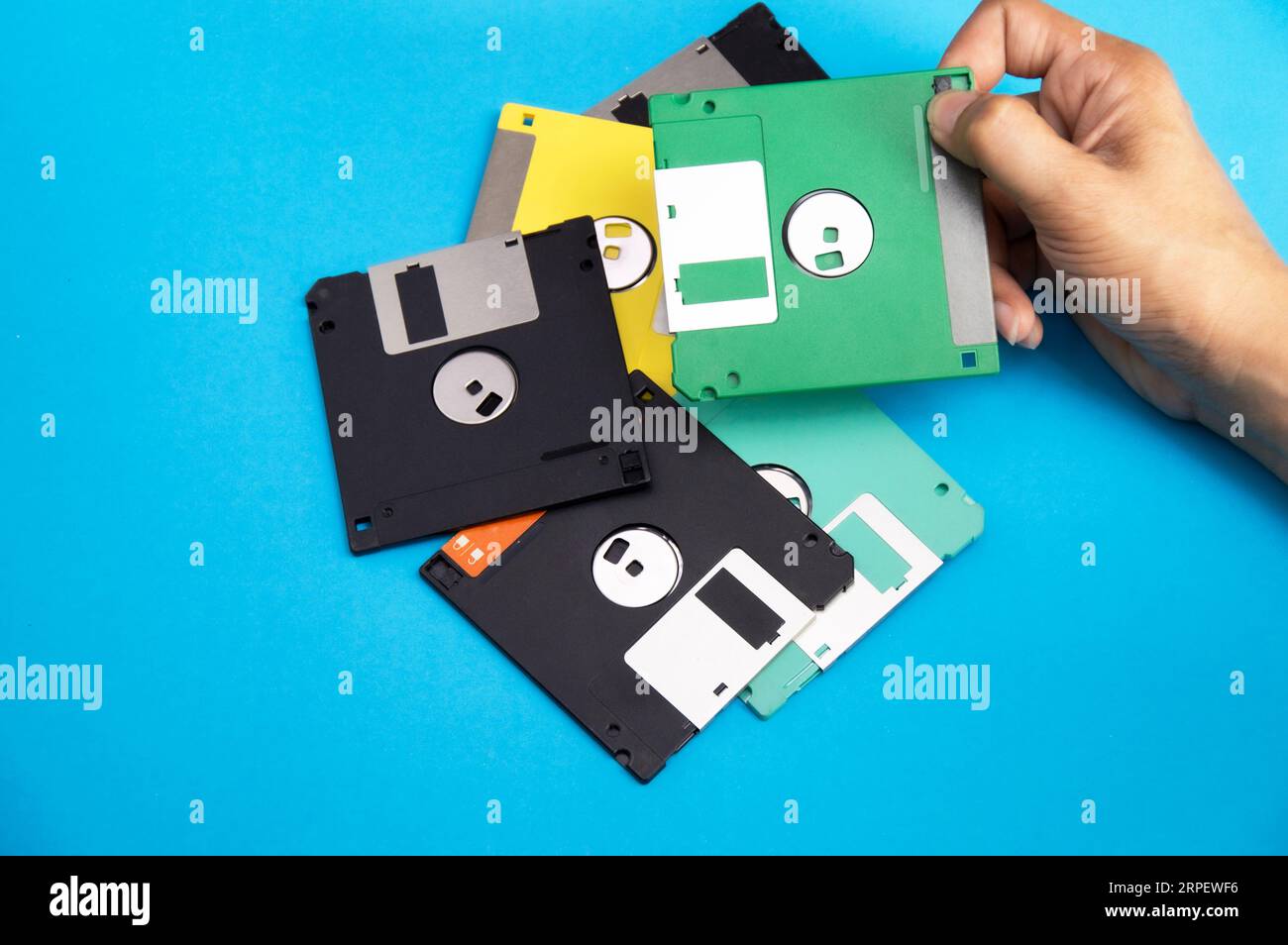 Floppy disks were popular around the world in the 90s. The early days