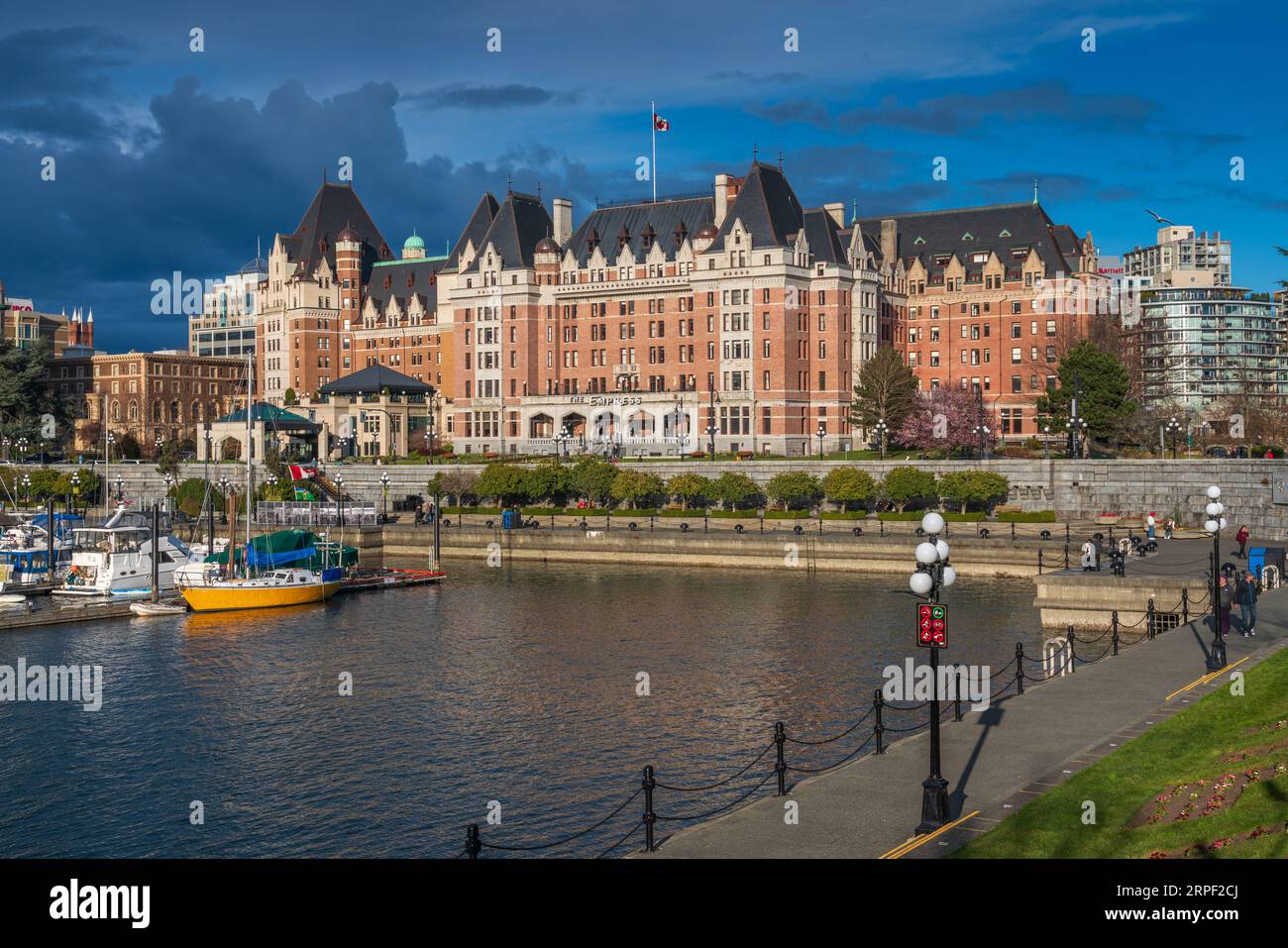 The Empress Hotel in Victoria, Vancouver Island, British Columbia, Canada. Stock Photo